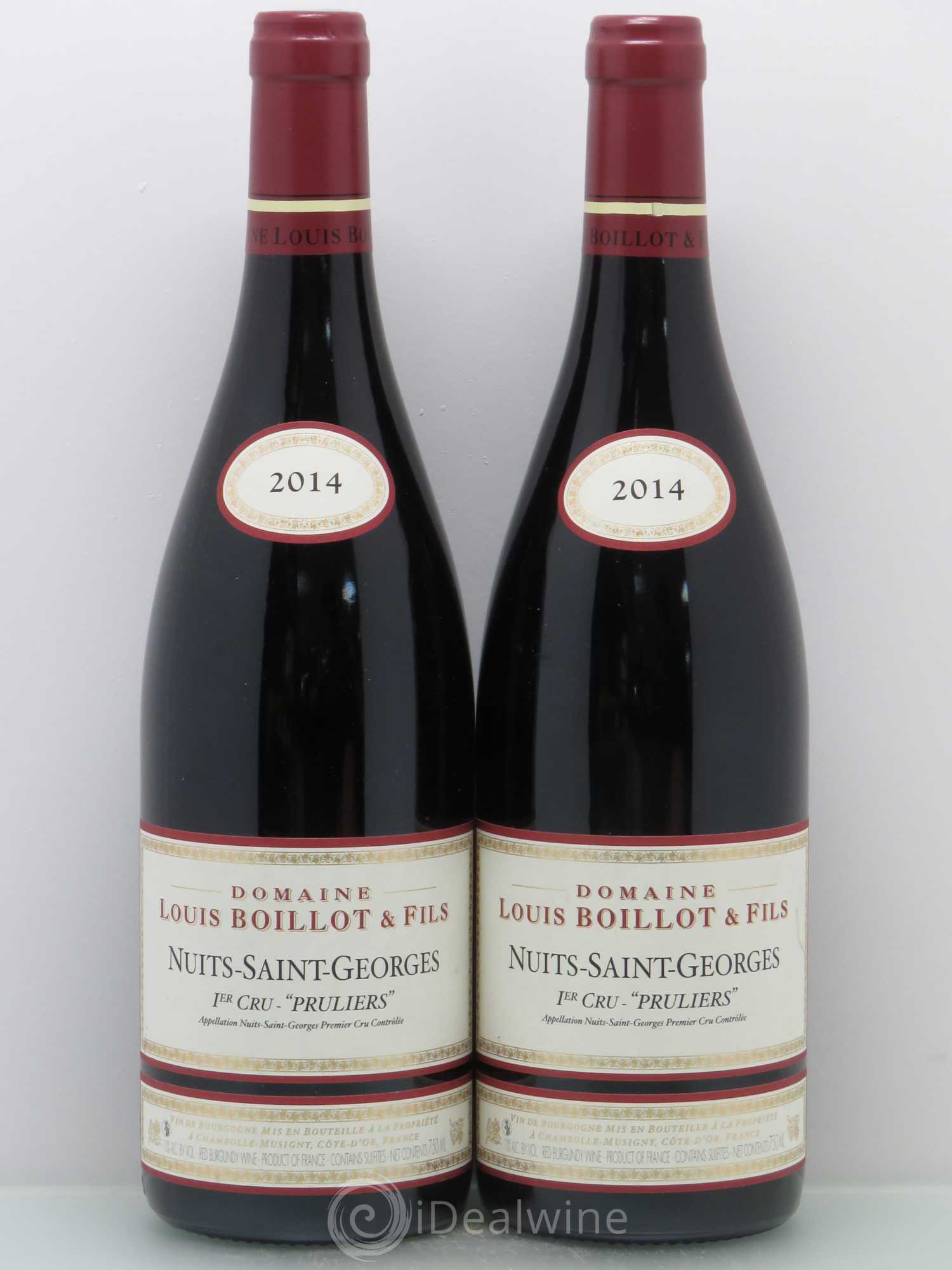 Nuits-Saint-Georges 1er Cru Louis Boillot Pruliers 2014 - Posten von 2 Flaschen - 0
