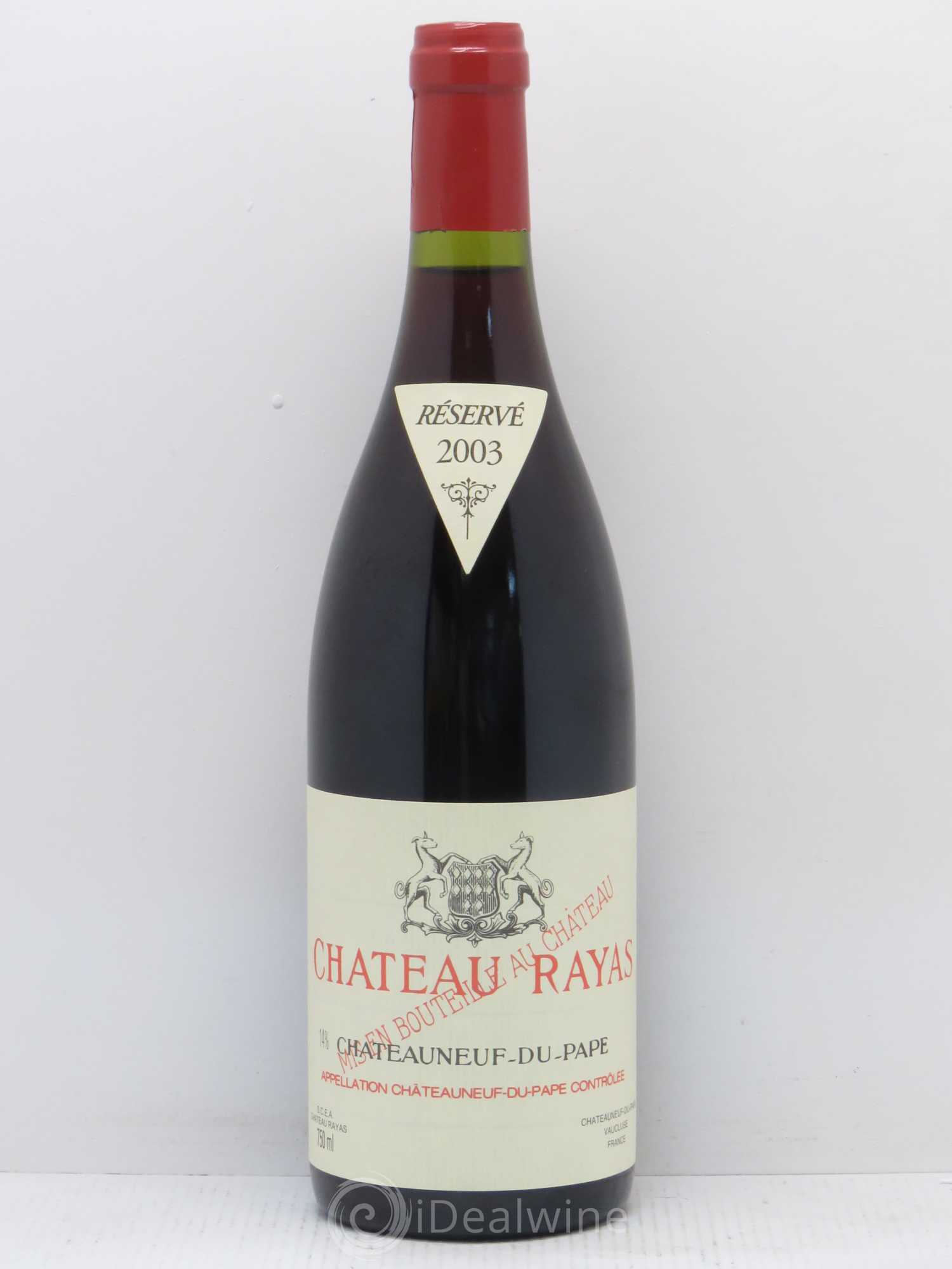 Châteauneuf-du-Pape Château Rayas Emmanuel Reynaud 2003 - Lot de 1 bouteille - 0