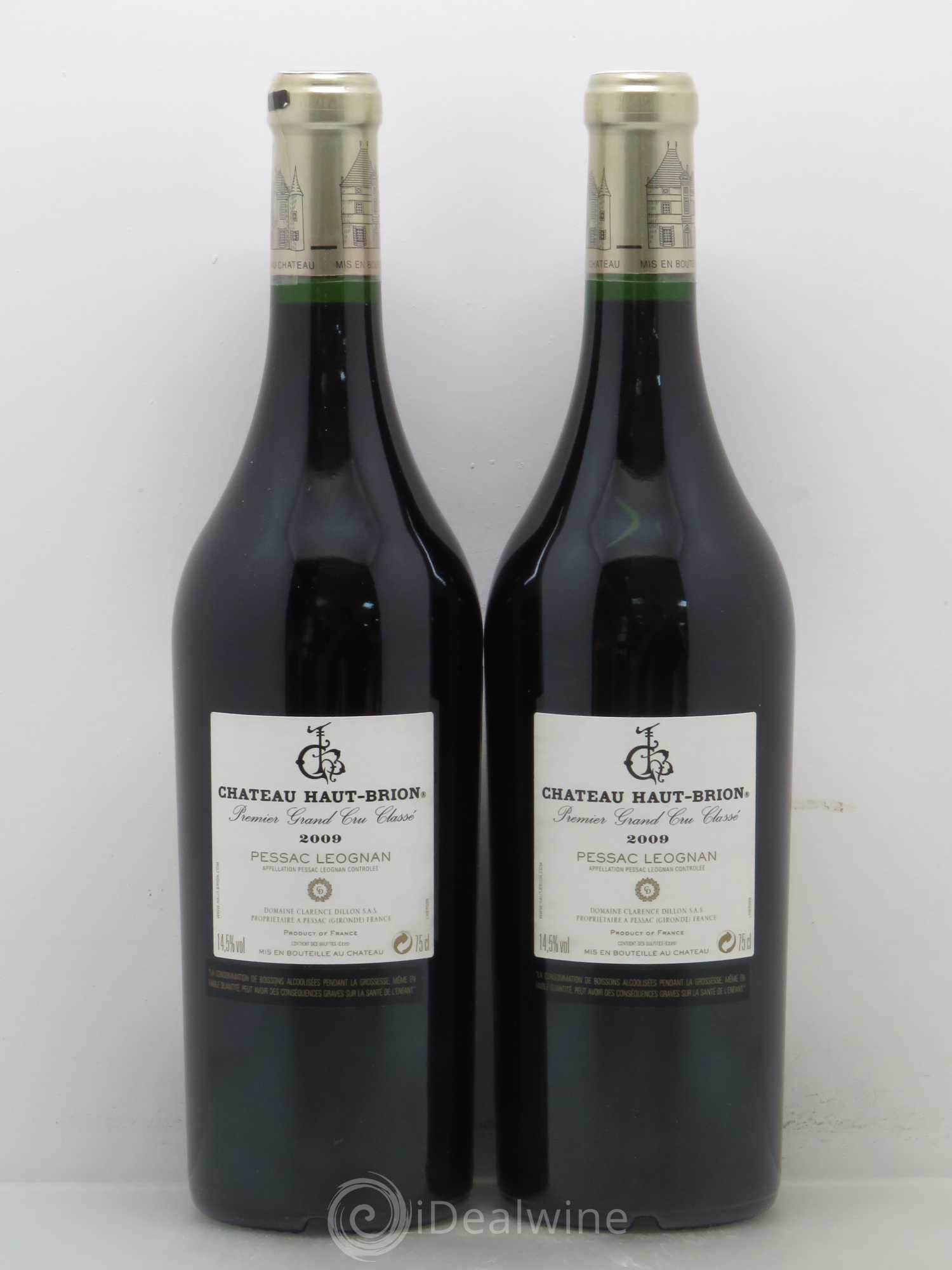 Château Haut Brion 1er Grand Cru Classé 2009 - Lot de 2 bouteilles - 1