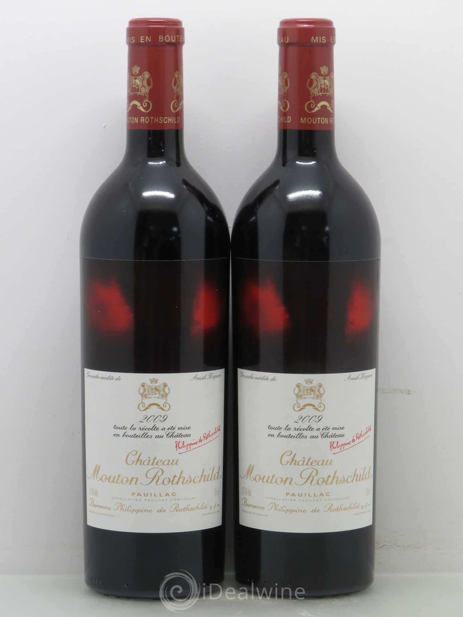 Château Mouton Rothschild 1er Grand Cru Classé 2009 - Lot de 2 bouteilles - 0