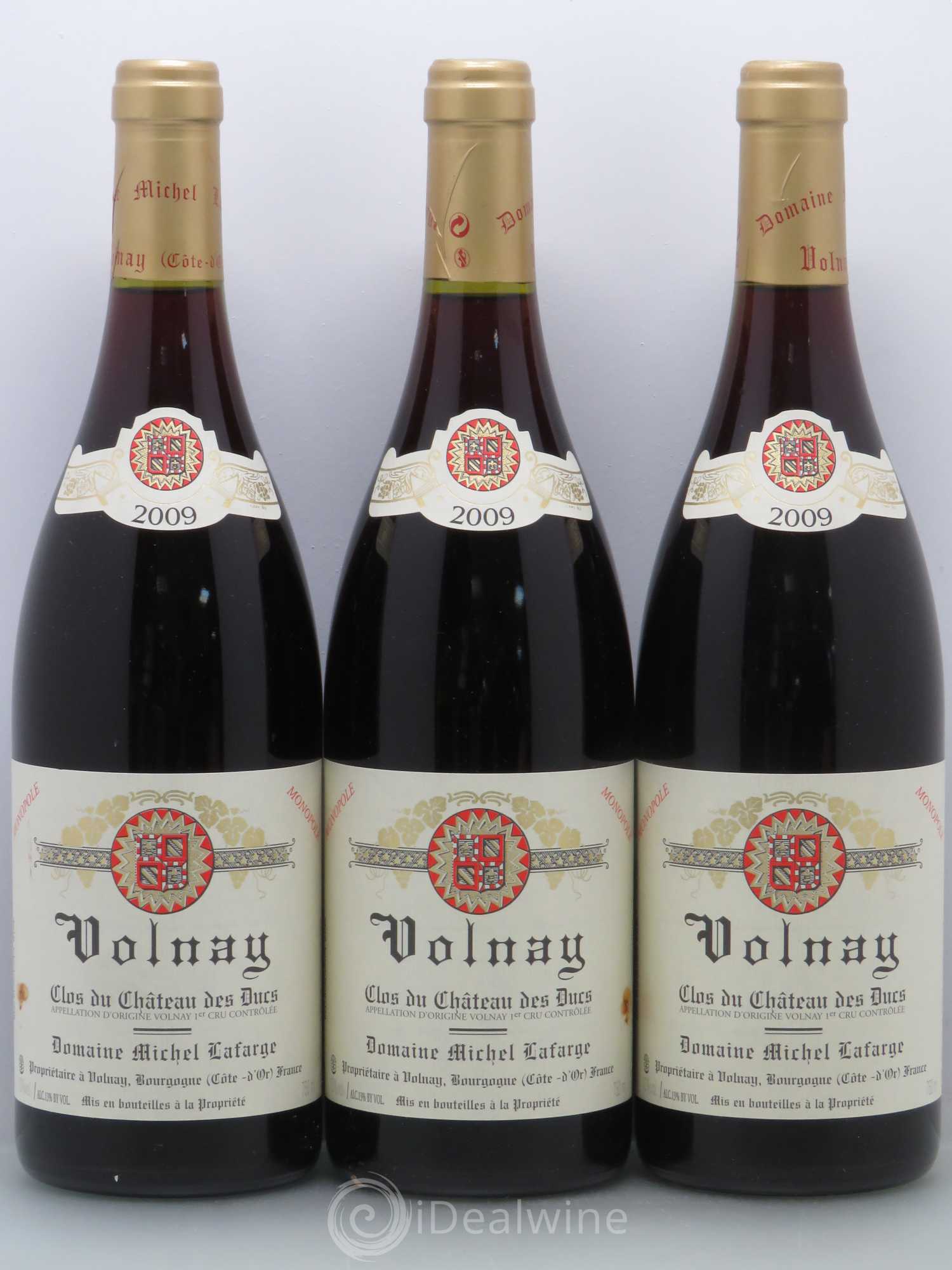 Volnay 1er Cru Clos du Château des Ducs Lafarge (Domaine) 2009 - Lot de 3 bouteilles - 0