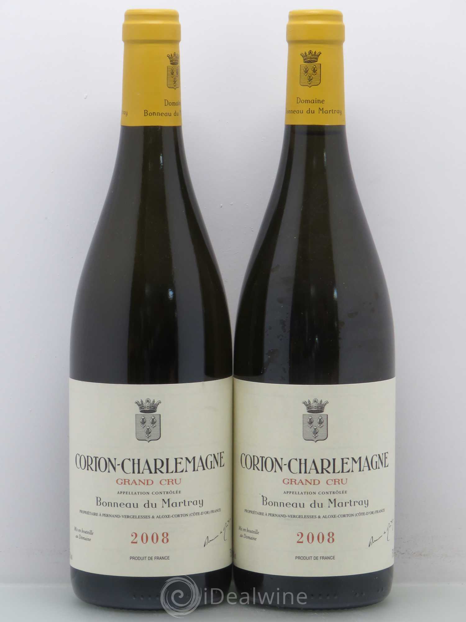 Corton-Charlemagne Grand Cru Bonneau du Martray (Domaine) 2008 - Lot de 2 bouteilles - 0