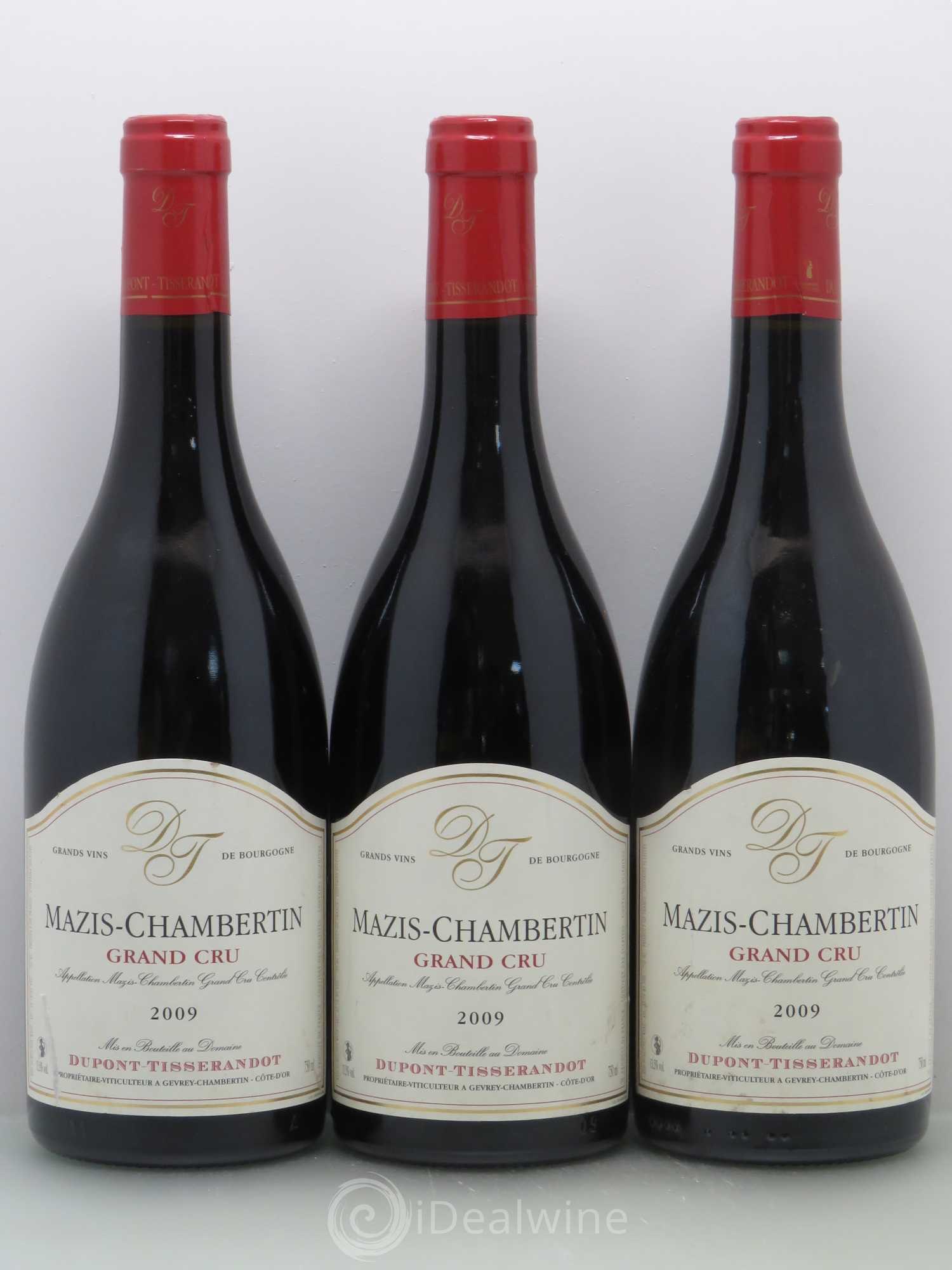 Mazis-Chambertin Grand Cru Dupont-Tisserandot (Domaine) 2009 - Lot de 3 bouteilles - 0