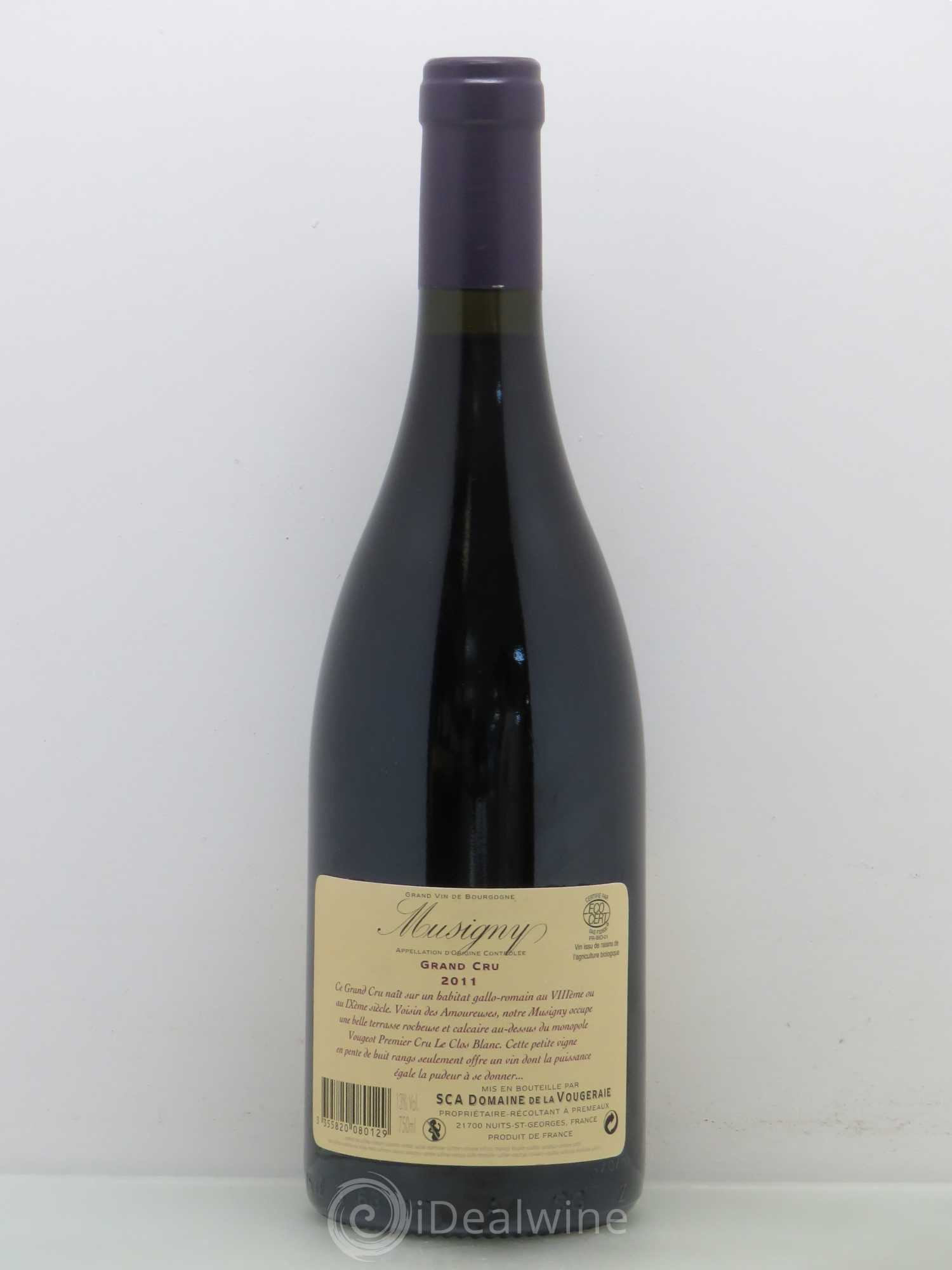 Musigny Grand Cru La Vougeraie 2011 - Lot de 1 bouteille - 1