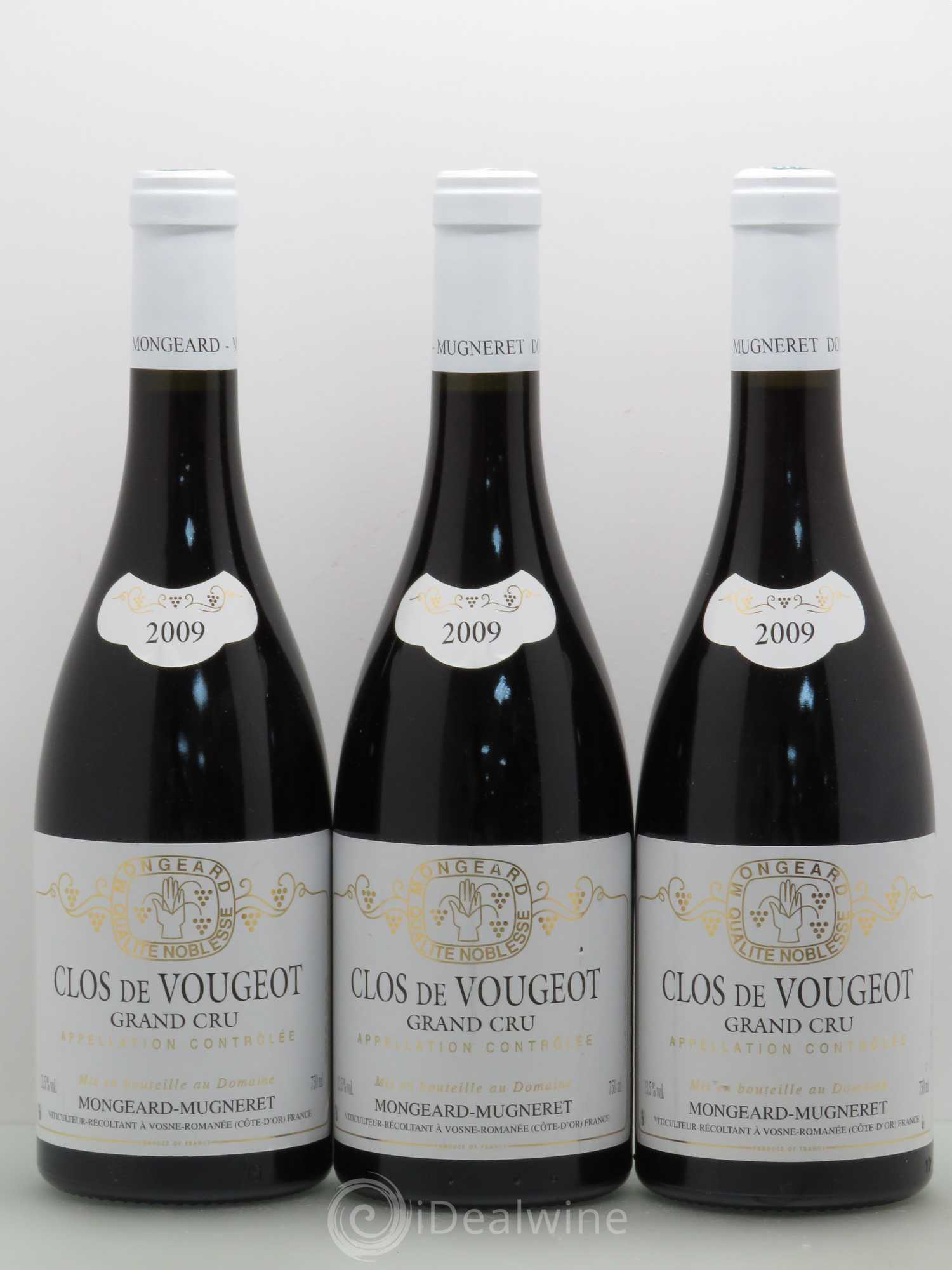 Clos de Vougeot Grand Cru Mongeard-Mugneret (Domaine) 2009 - Lot de 3 bouteilles - 0