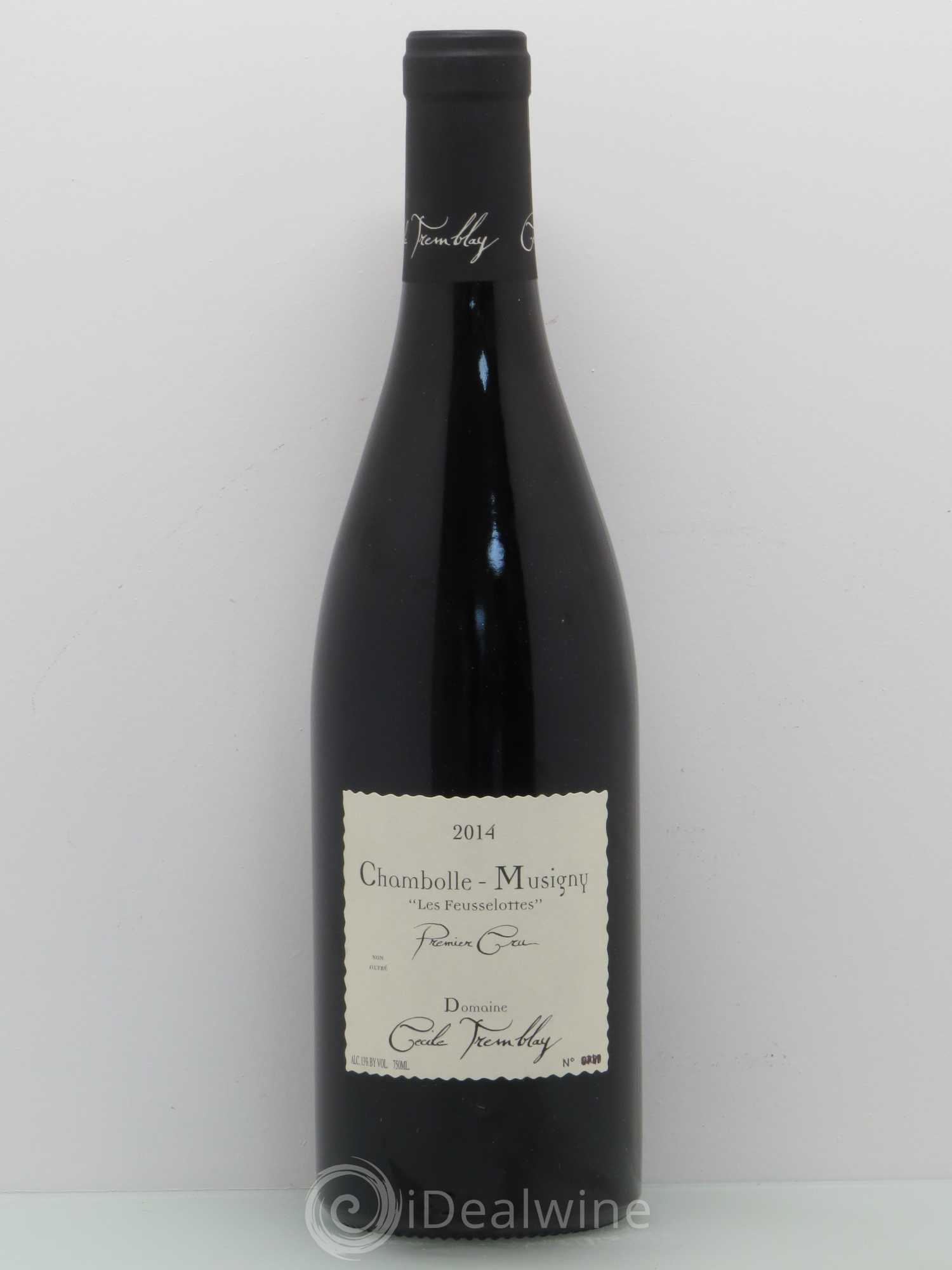 Chambolle-Musigny 1er Cru Les Feusselottes Cécile Tremblay 2014 - Lot de 1 bouteille - 0