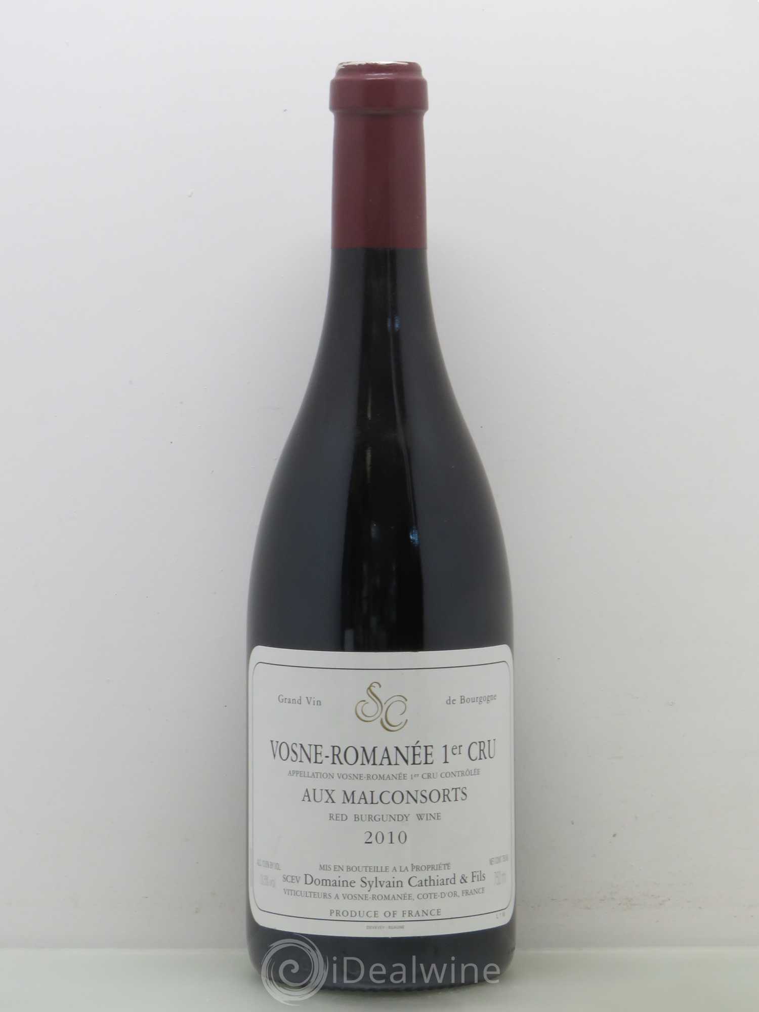Vosne-Romanée 1er Cru Aux Malconsorts Sylvain Cathiard & Fils 2010 - Lot de 1 bouteille - 0