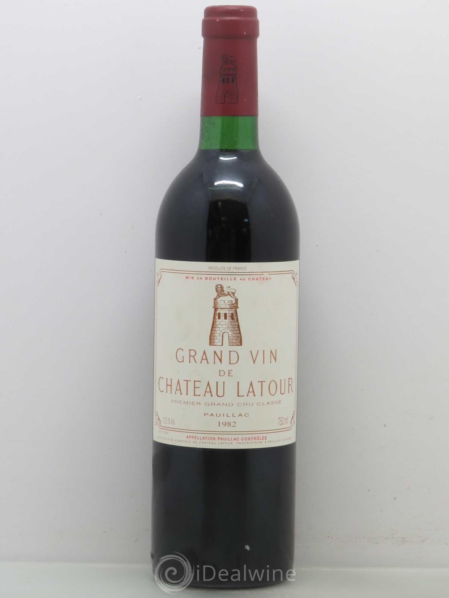 Château Latour 1er Grand Cru Classé 1982 - Lot de 1 bouteille - 0