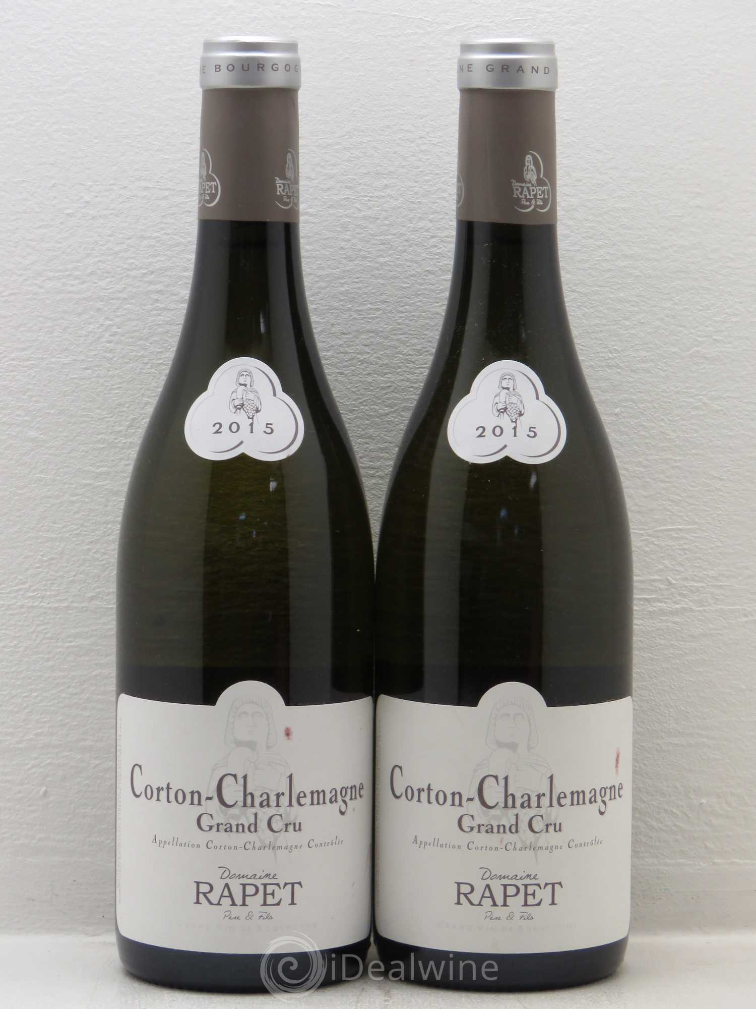 Corton-Charlemagne Grand Cru Domaine Vincent Rapet 2015 - Posten von 2 Flaschen - 0