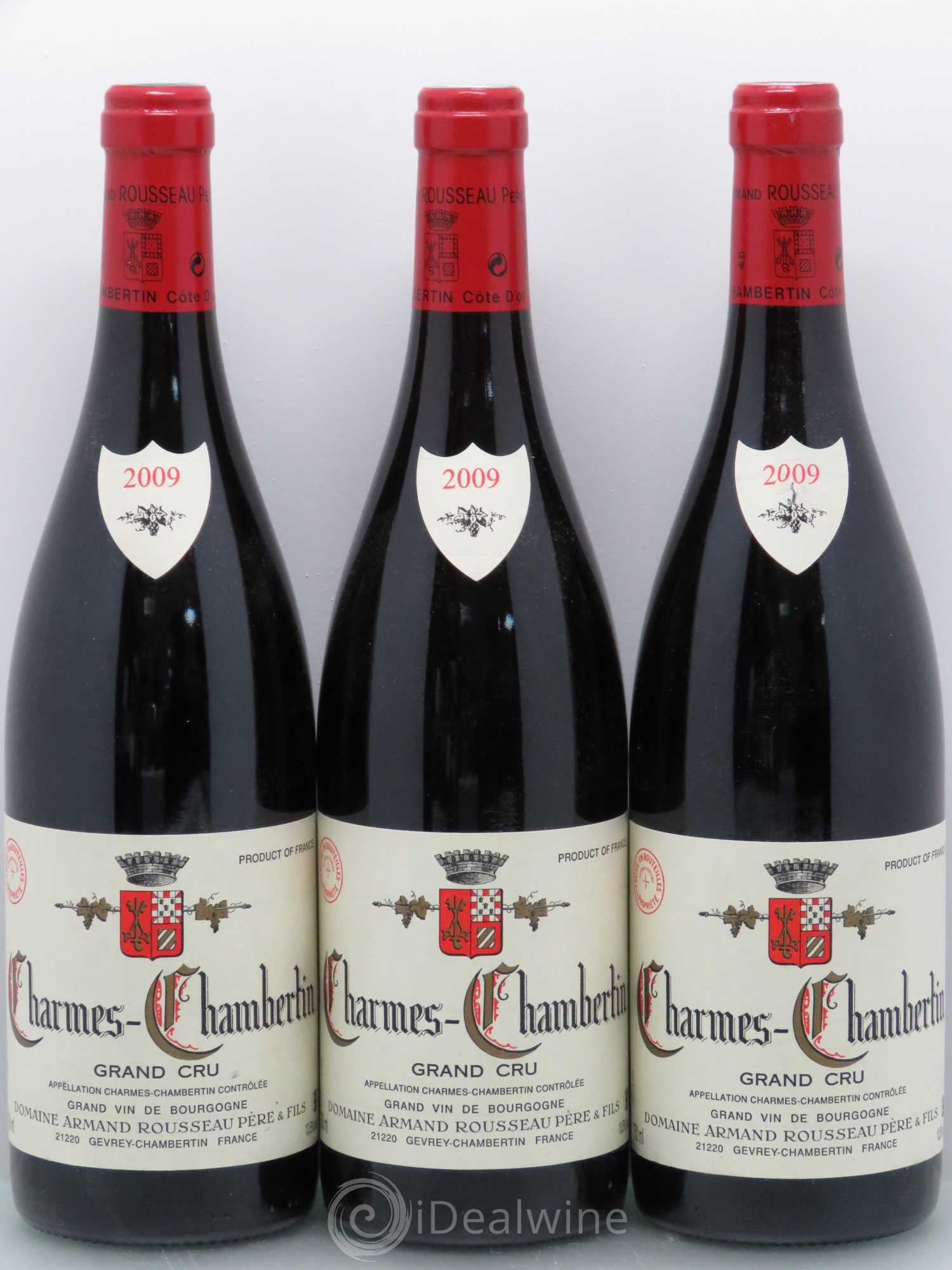 Charmes-Chambertin Grand Cru Armand Rousseau (Domaine) 2009 - Lot de 3 bouteilles - 0