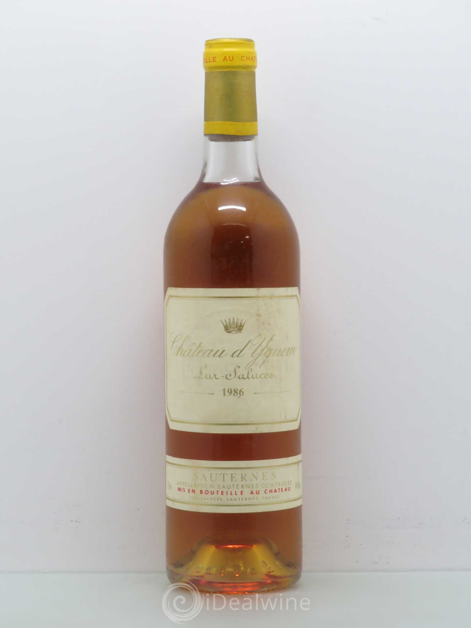 Château d' Yquem 1er Cru Classé Supérieur 1986 - Lotto di 1 bottiglia - 0