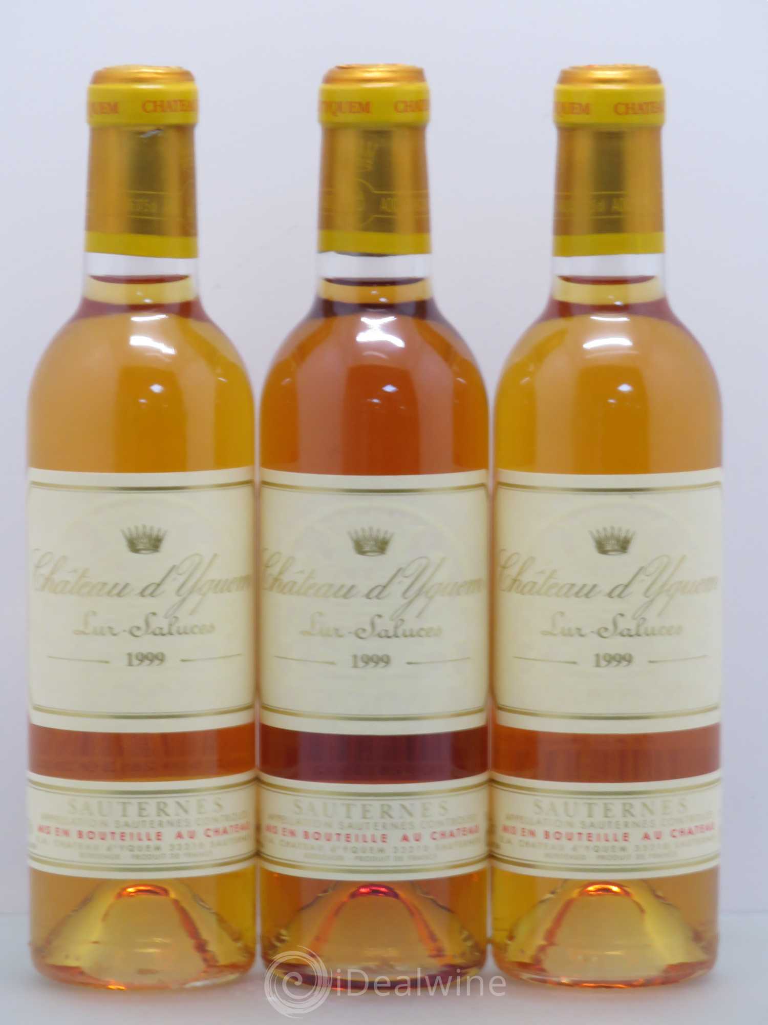 Château d' Yquem 1er Cru Classé Supérieur 1999 - Posten von 3 Demi-Flaschen - 0