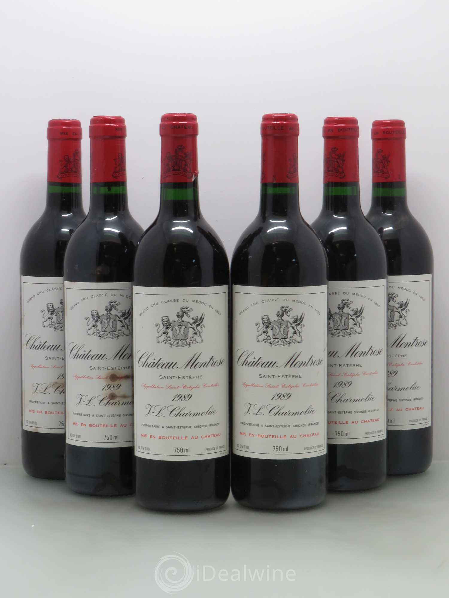 Château Montrose 2ème Grand Cru Classé 1989 - Lot de 6 bouteilles - 0