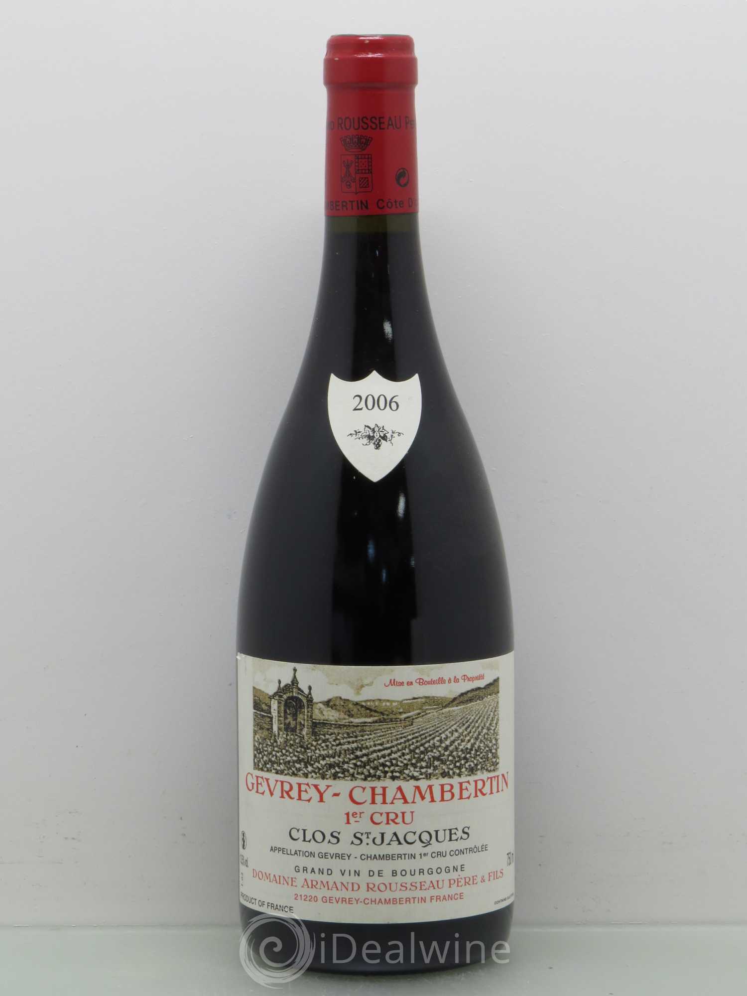 Gevrey-Chambertin 1er Cru Clos Saint-Jacques Armand Rousseau (Domaine) 2006 - Lot de 1 bouteille - 0