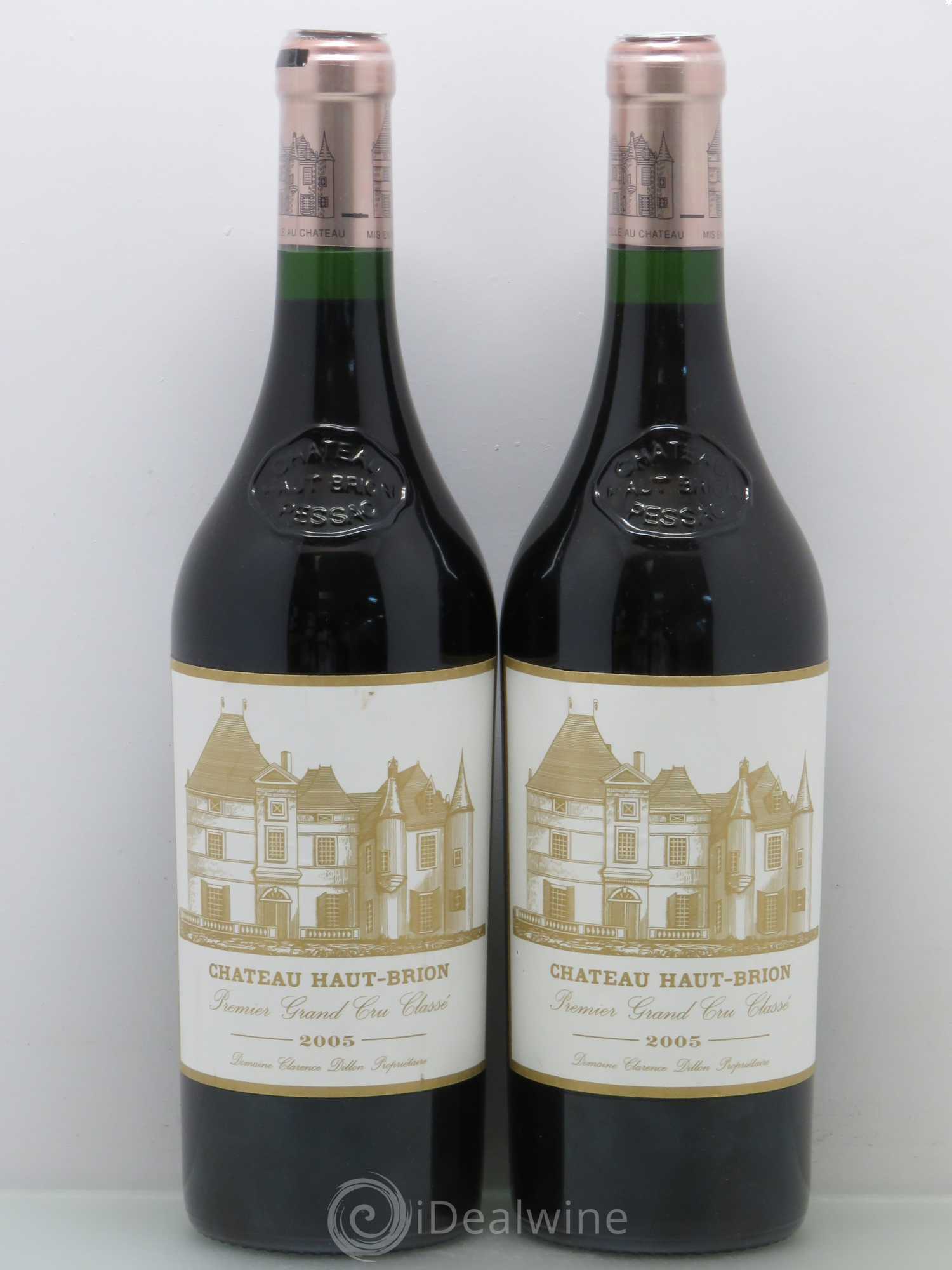 Château Haut Brion 1er Grand Cru Classé 2005 - Lot de 2 bouteilles - 0
