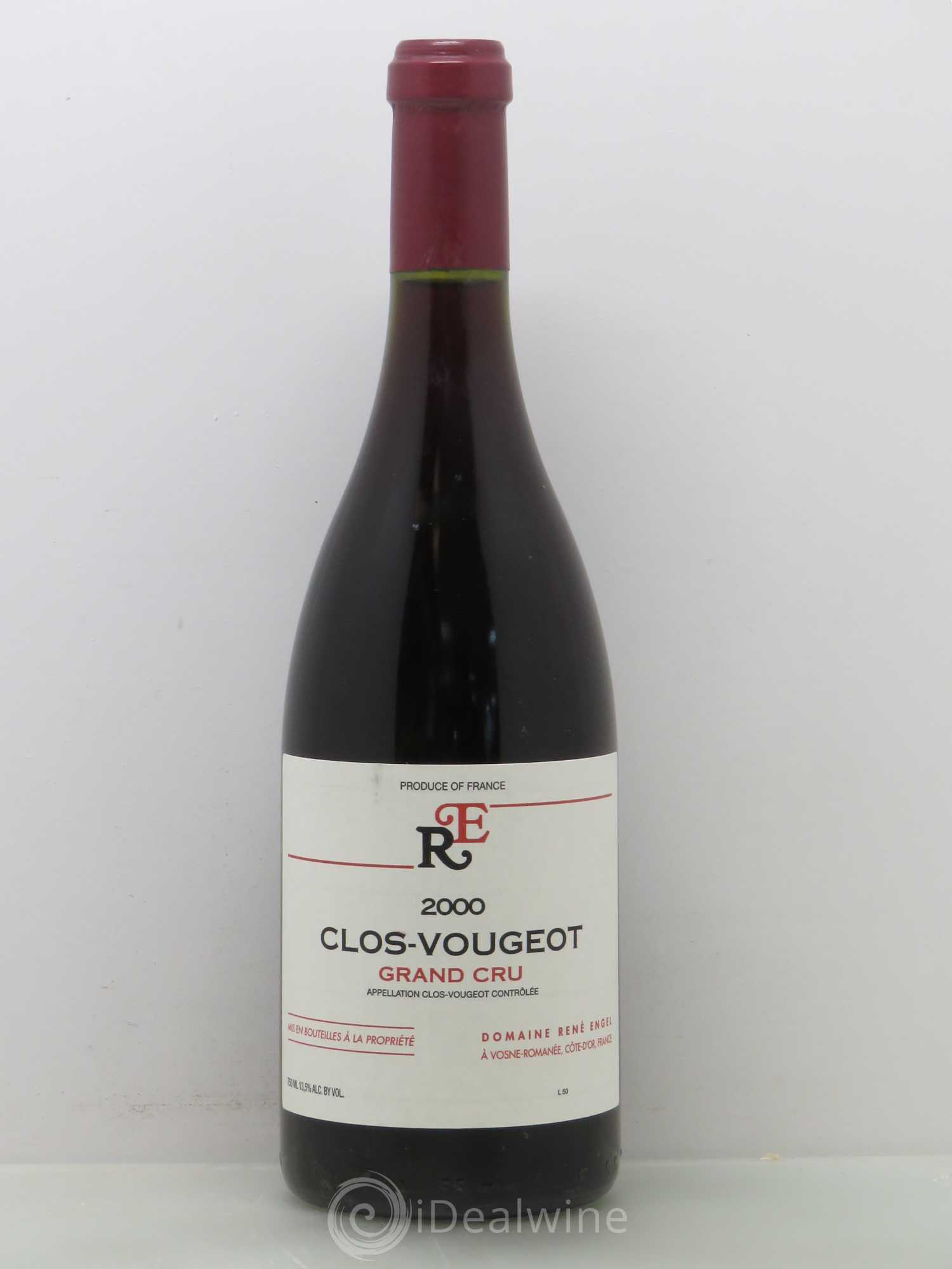 Clos de Vougeot Grand Cru Domaine René Engel - Domaine Eugénie 2000 - Lot de 1 bouteille - 0