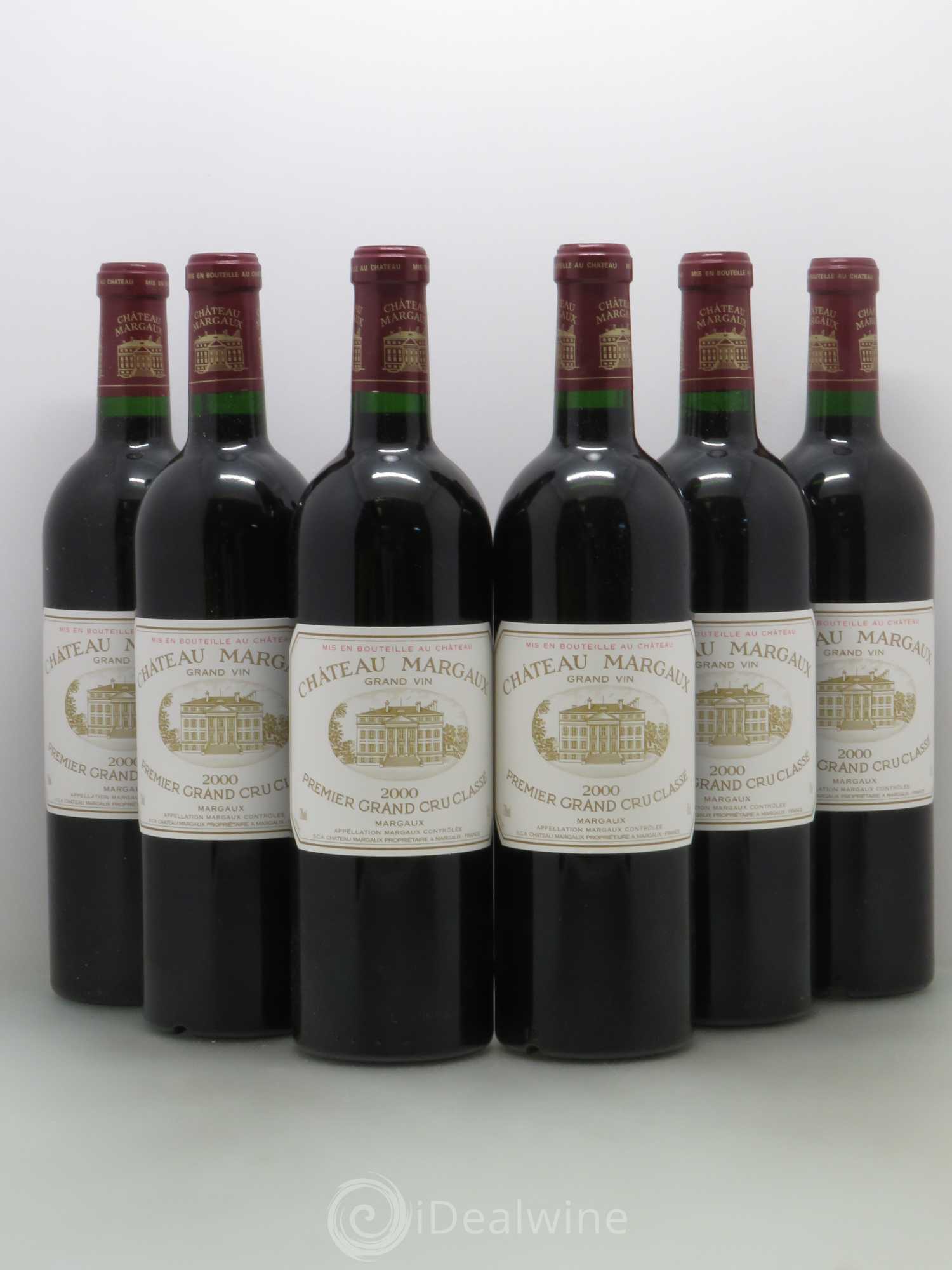 Château Margaux 1er Grand Cru Classé 2000 - Lot de 6 bouteilles - 0
