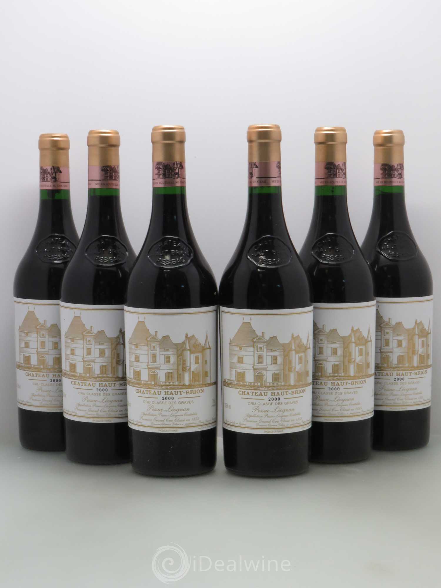 Château Haut Brion 1er Grand Cru Classé 2000 - Lot de 6 bouteilles - 0