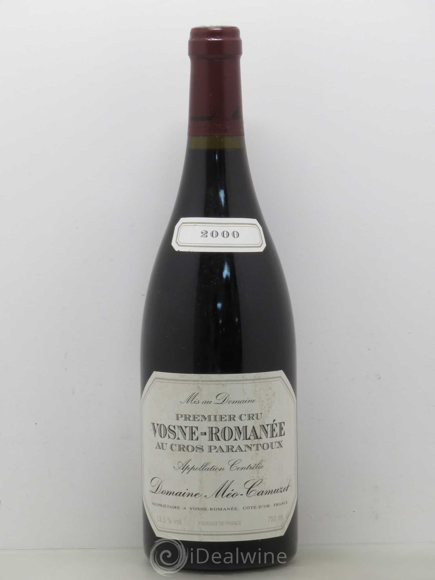 Vosne-Romanée 1er Cru Au Cros Parantoux Méo-Camuzet (Domaine) 2000 - Lot de 1 bouteille - 0