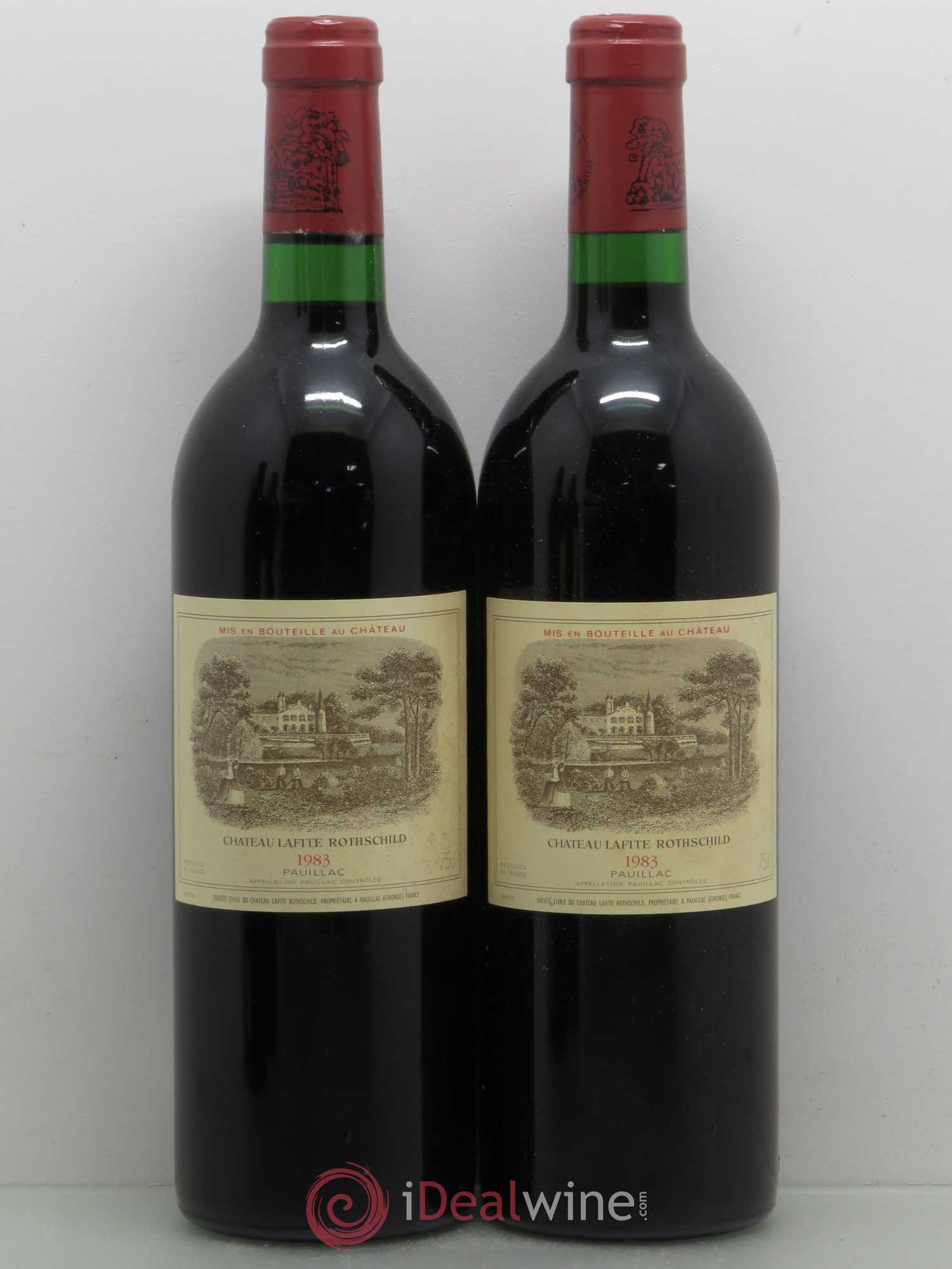 Château Lafite Rothschild 1er Grand Cru Classé 1983 - Lot de 4 bouteilles - 1