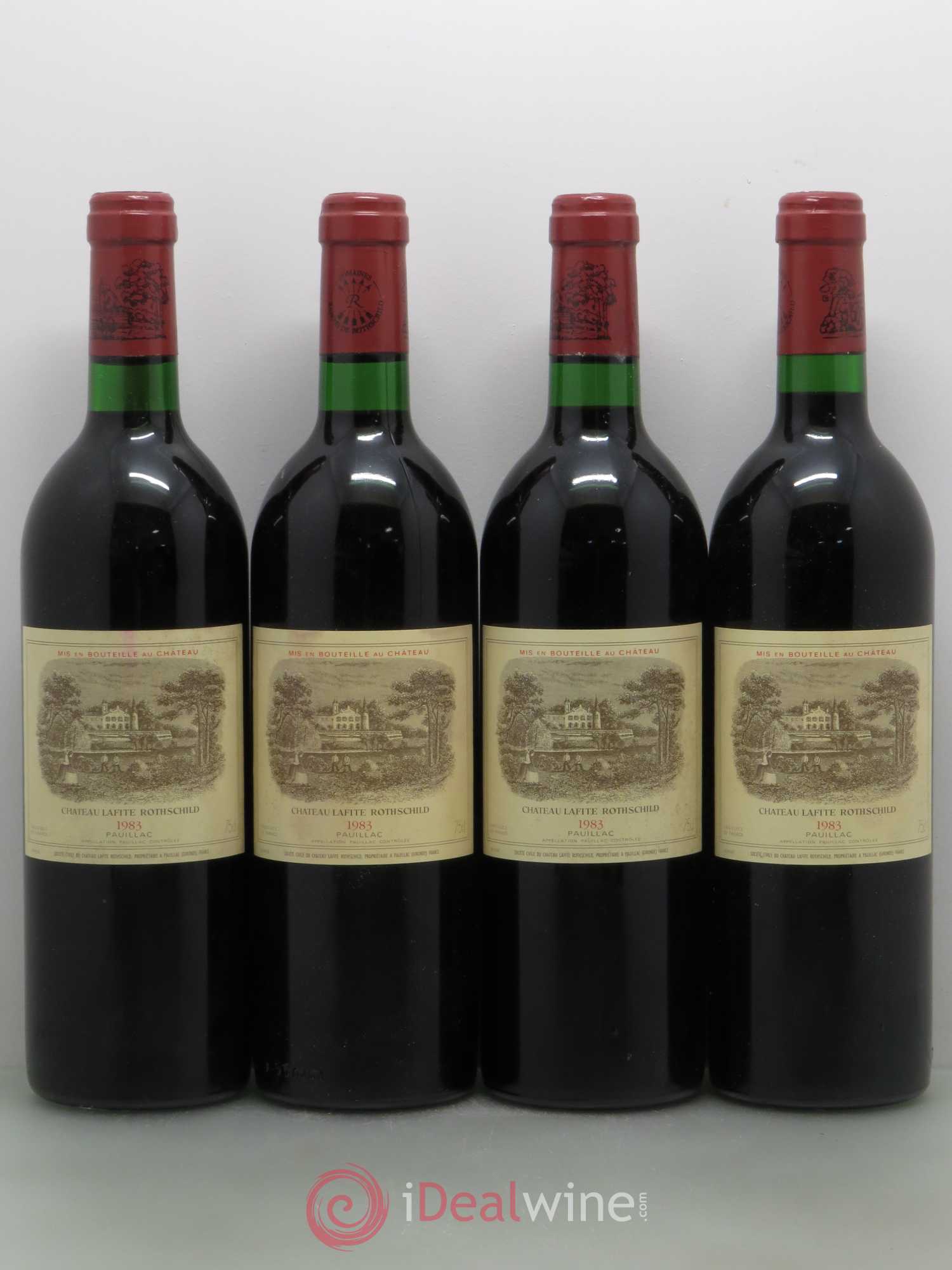 Château Lafite Rothschild 1er Grand Cru Classé 1983 - Lot de 4 bouteilles - 0