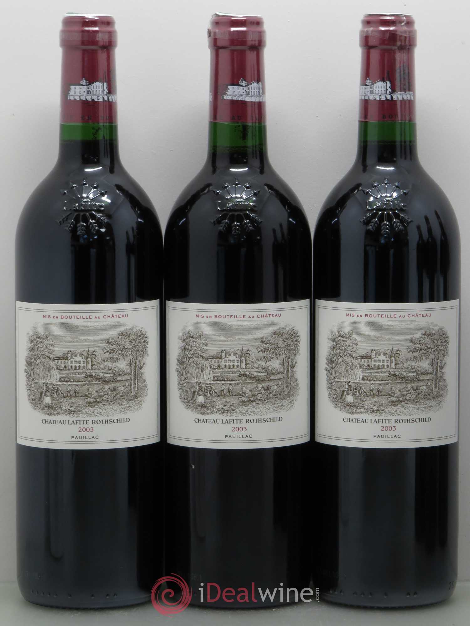 Château Lafite Rothschild 1er Grand Cru Classé 2003 - Lot de 6 bouteilles - 1