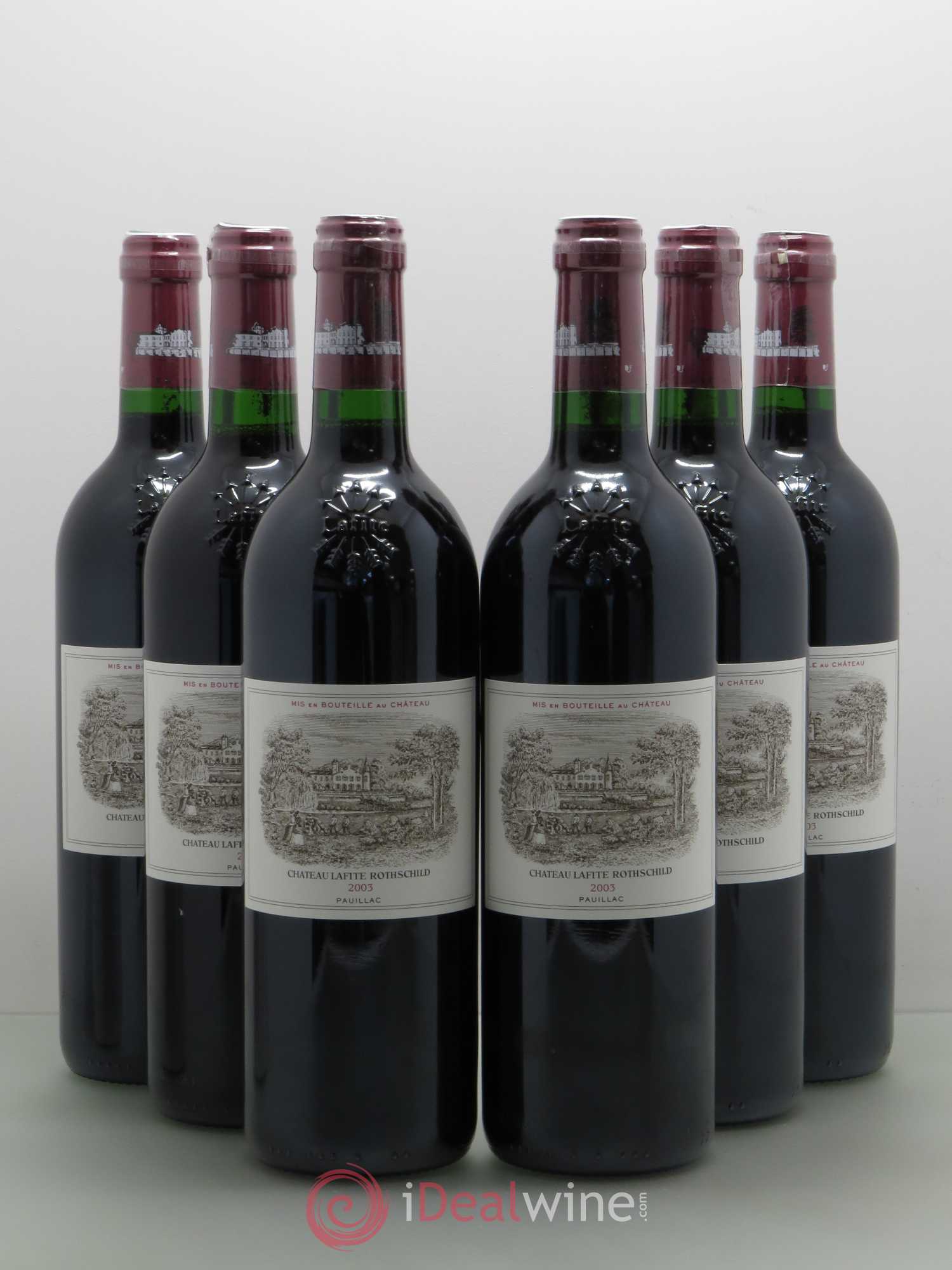 Château Lafite Rothschild 1er Grand Cru Classé 2003 - Lot de 6 bouteilles - 0