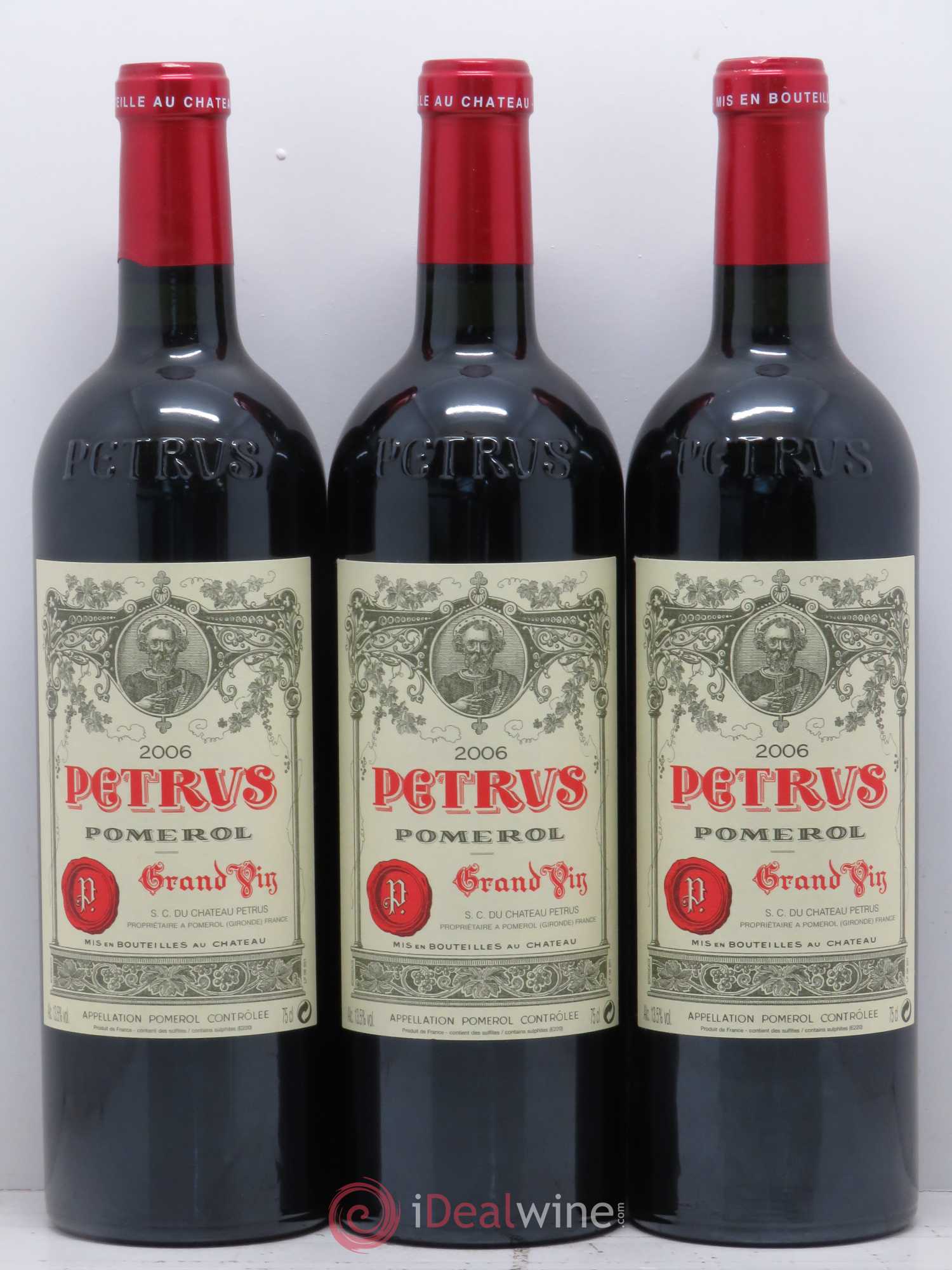 Petrus 2006 - Lot de 3 bouteilles - 0