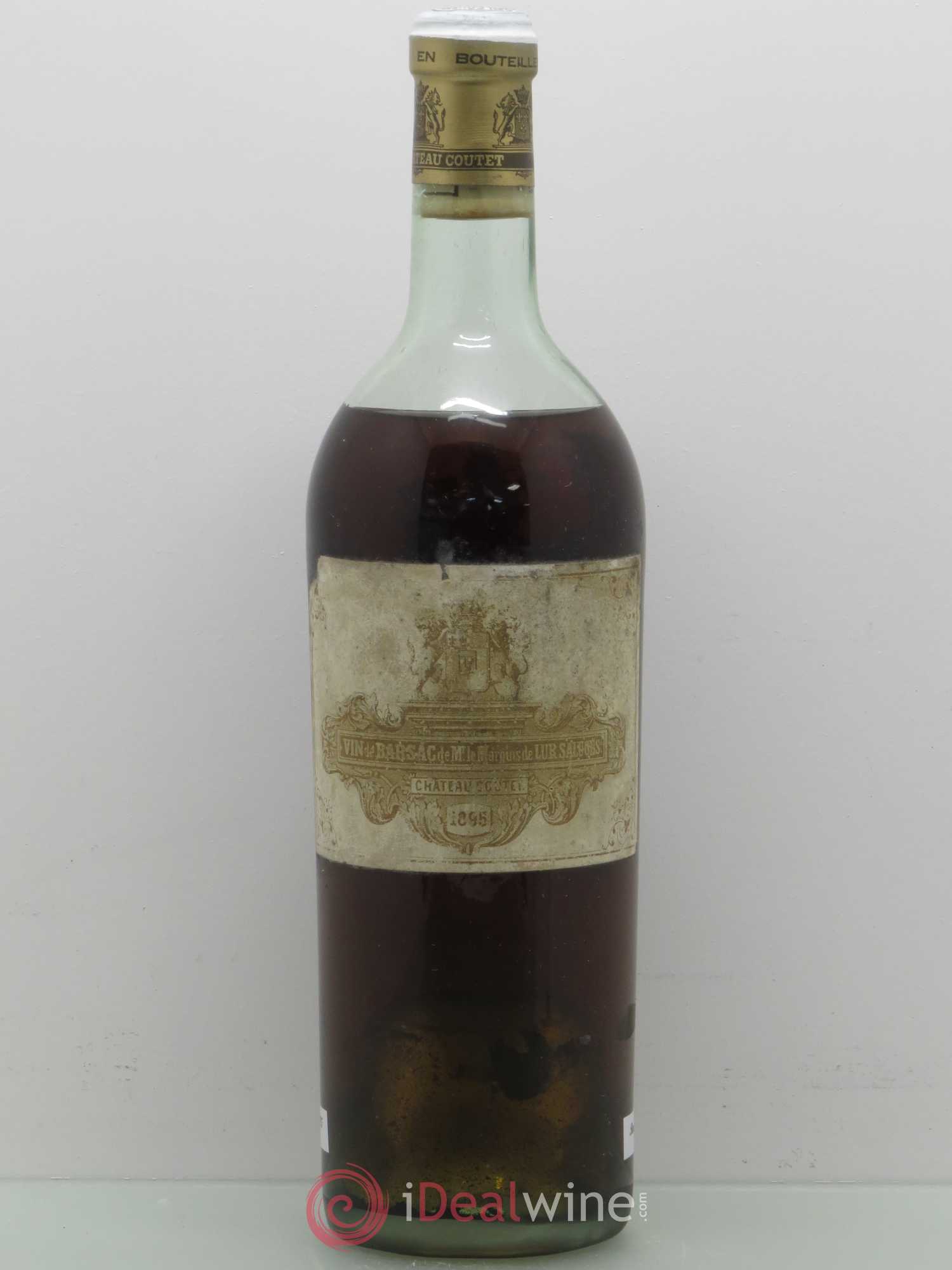 Château Coutet 1er Grand Cru Classé (senza prezzo di riserva) 1895 - Lotto di 1 bottiglia - 0