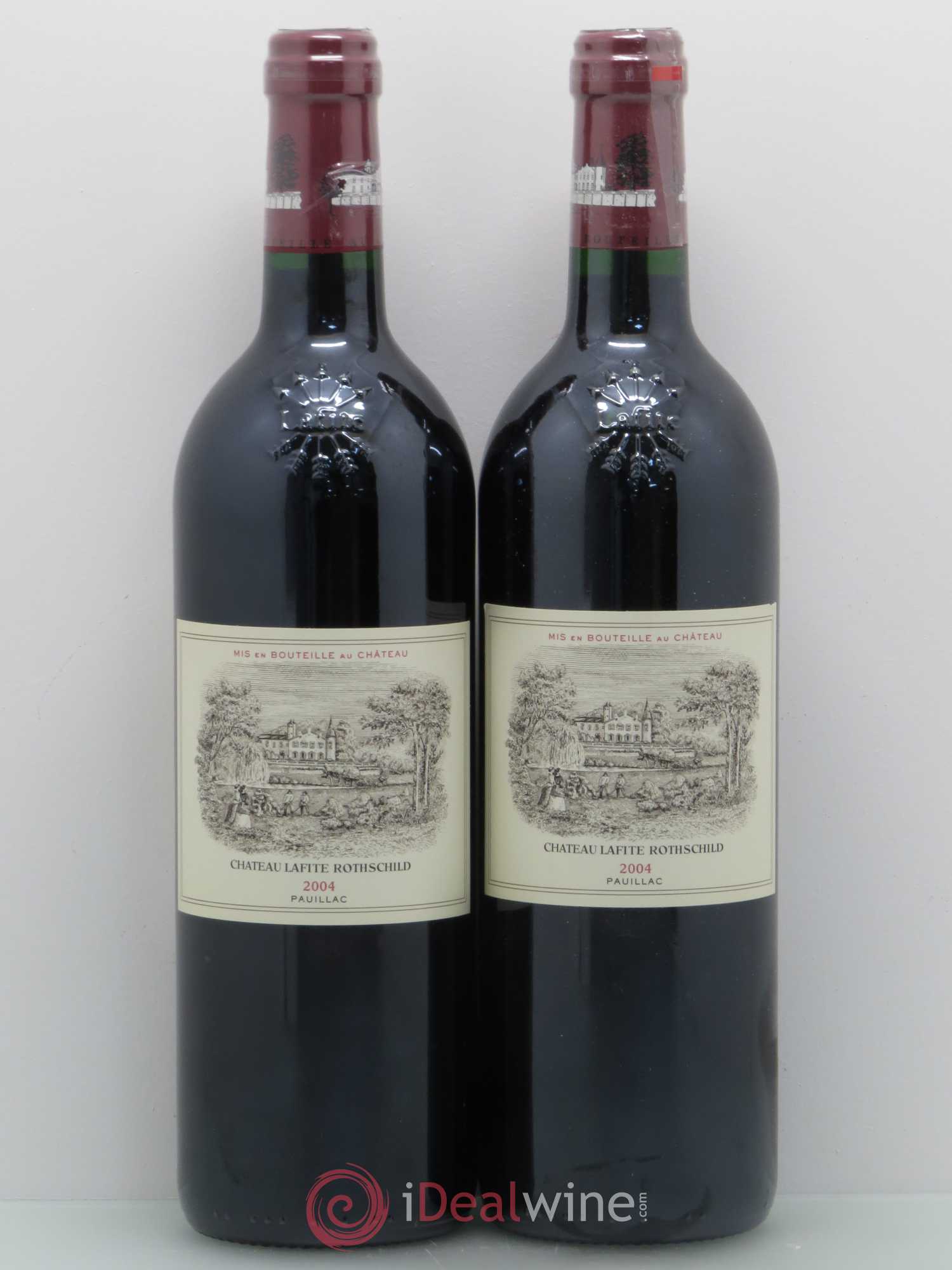 Château Lafite Rothschild 1er Grand Cru Classé 2004 - Lot de 2 bouteilles - 0