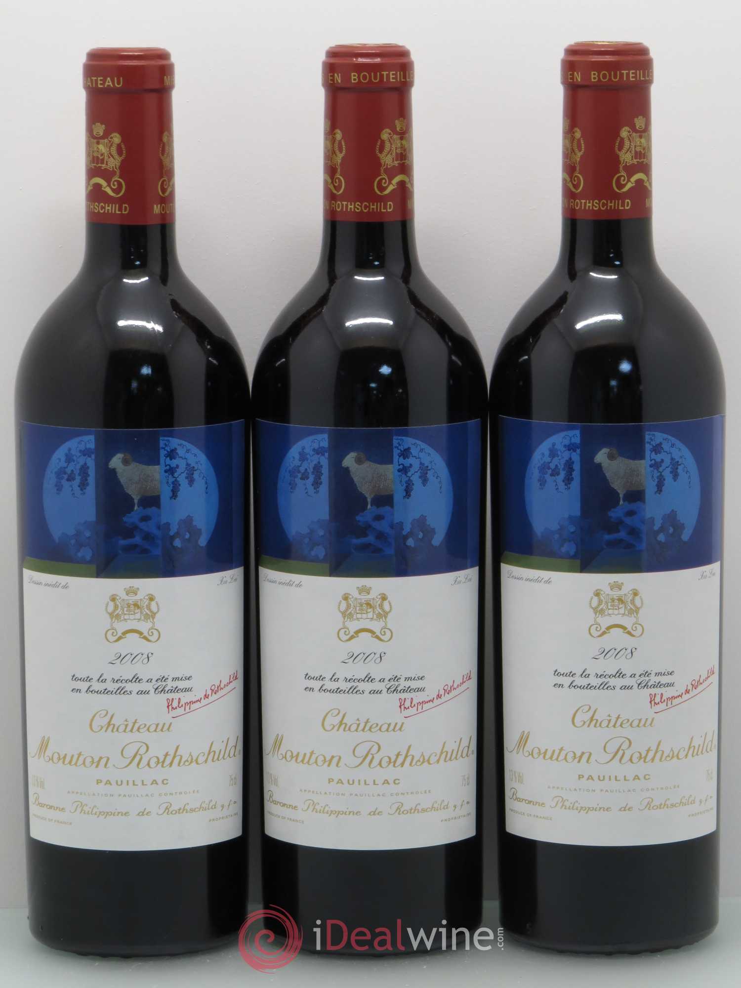 Château Mouton Rothschild 1er Grand Cru Classé 2008 - Lot de 12 bouteilles - 3