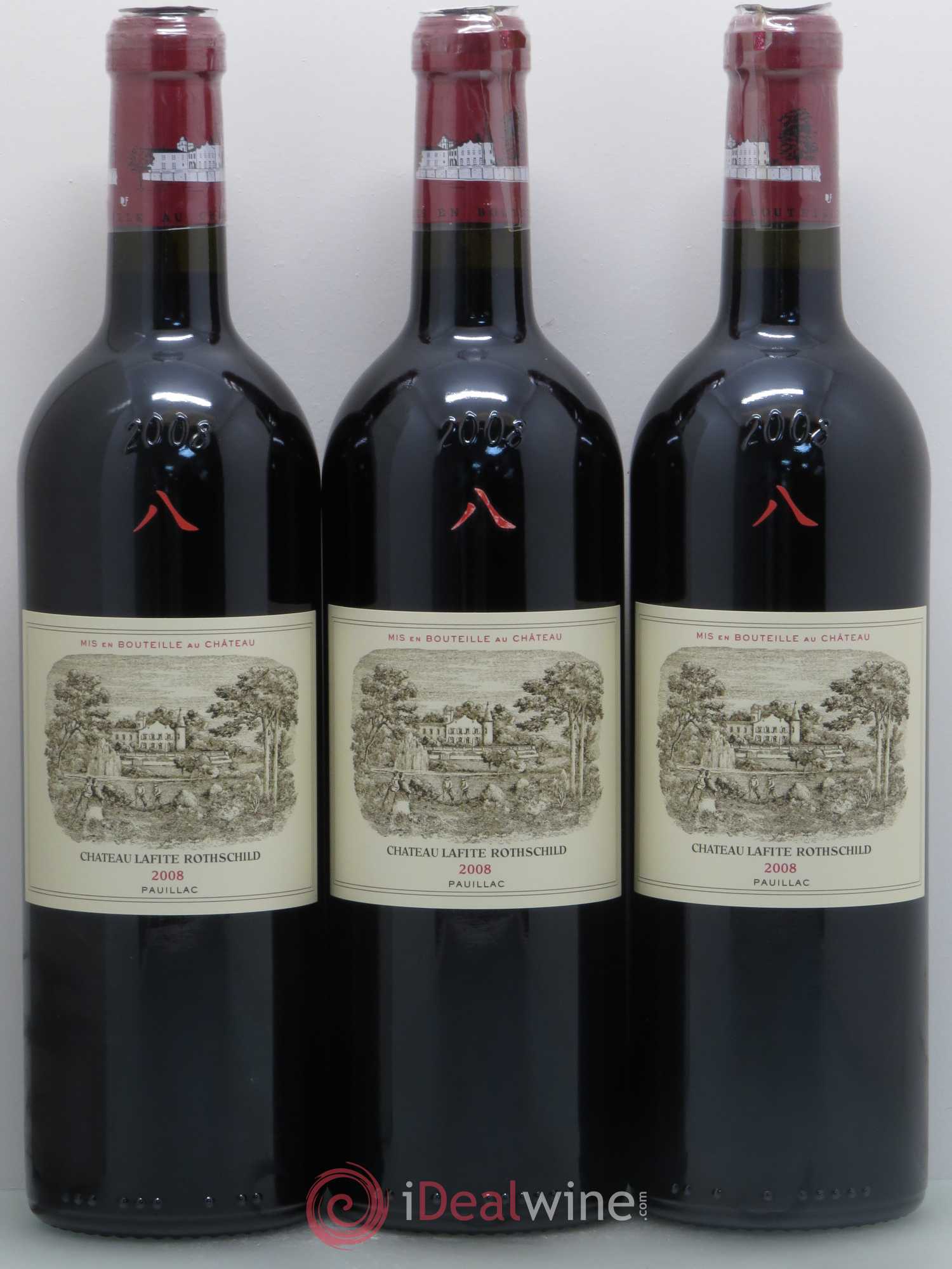 Château Lafite Rothschild 1er Grand Cru Classé 2008 - Lot de 12 bouteilles - 1