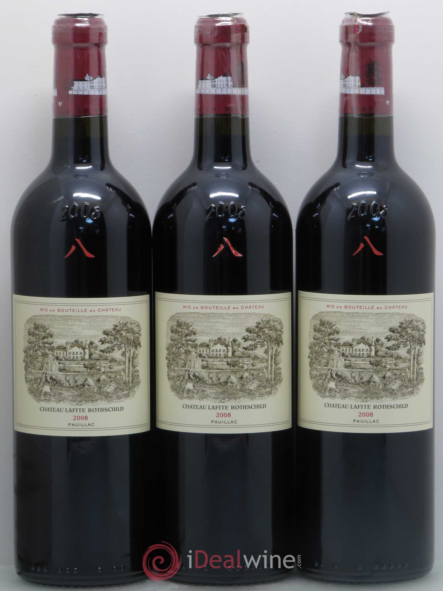 Château Lafite Rothschild 1er Grand Cru Classé 2008 - Lot de 12 bouteilles - 2