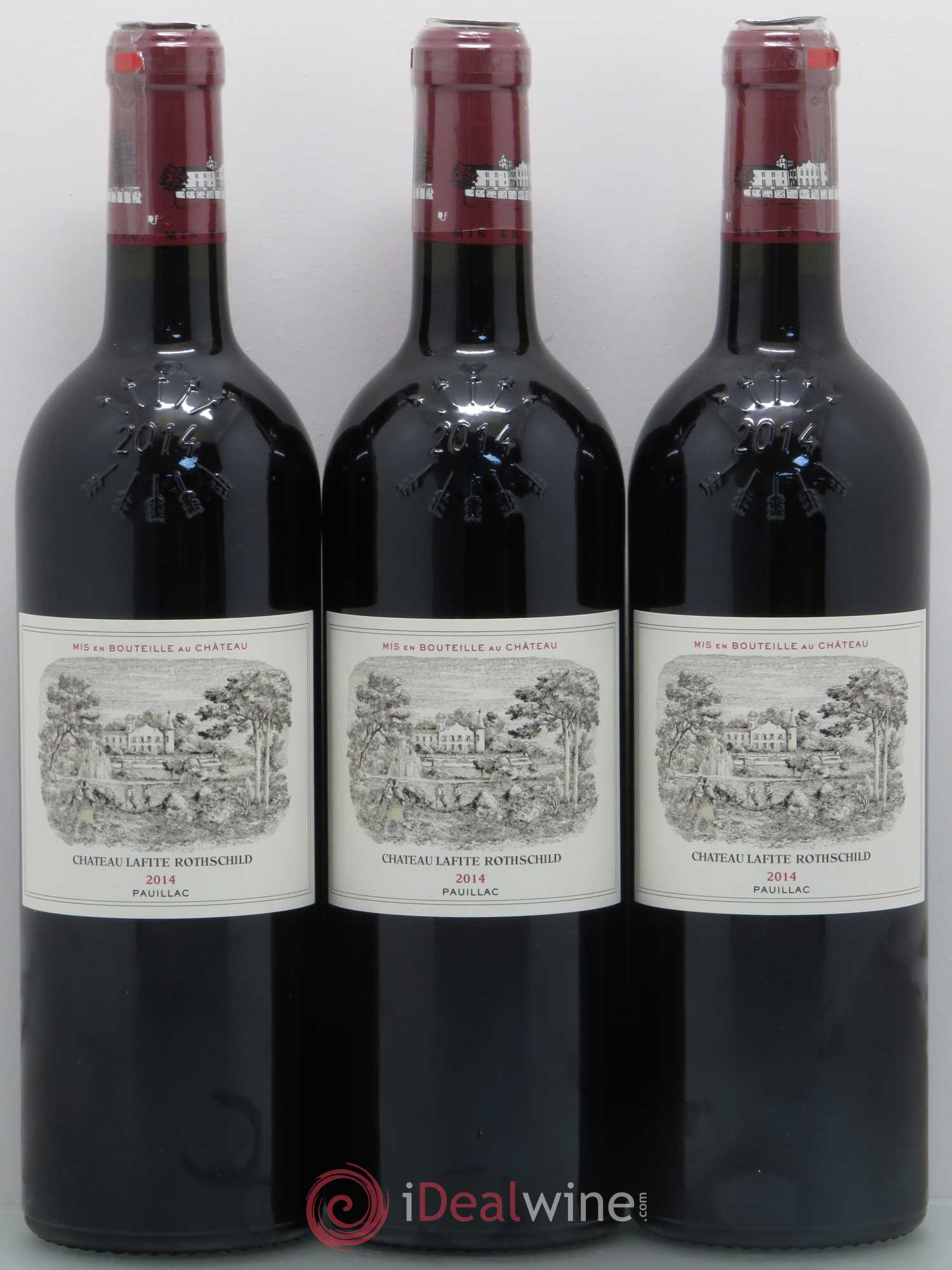 Château Lafite Rothschild 1er Grand Cru Classé 2014 - Lot de 3 bouteilles - 0