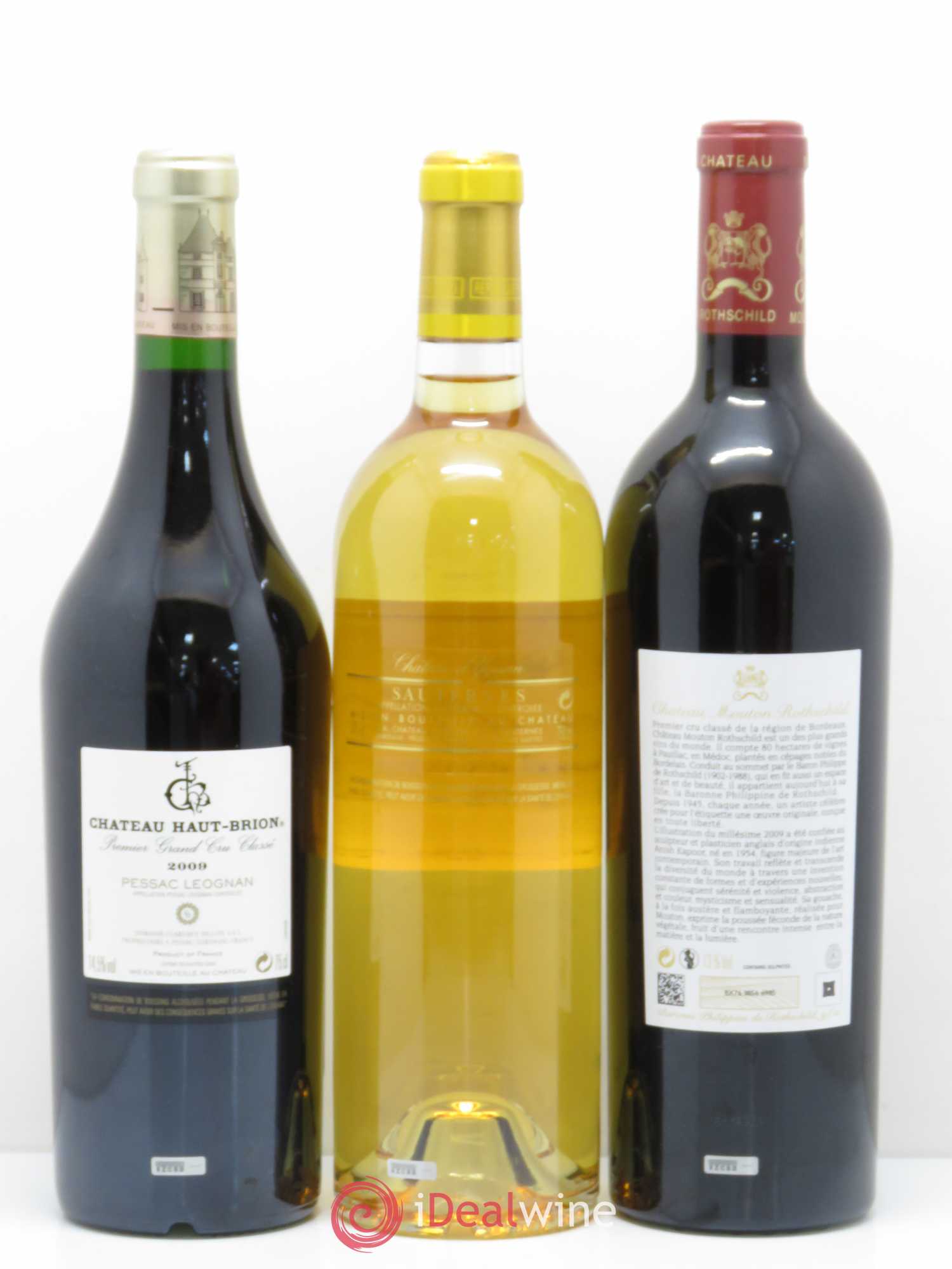 Caisse Collection Duclot 2009 (1 Petrus 1 Cheval 1 Mission Haut Brion 1 Haut Brion 1 Margaux 1 Lafite Rothschild 1 Latour 1 Yquem 1 Mouton Rothschild) 2009 - Lot de 1 bouteille - 10