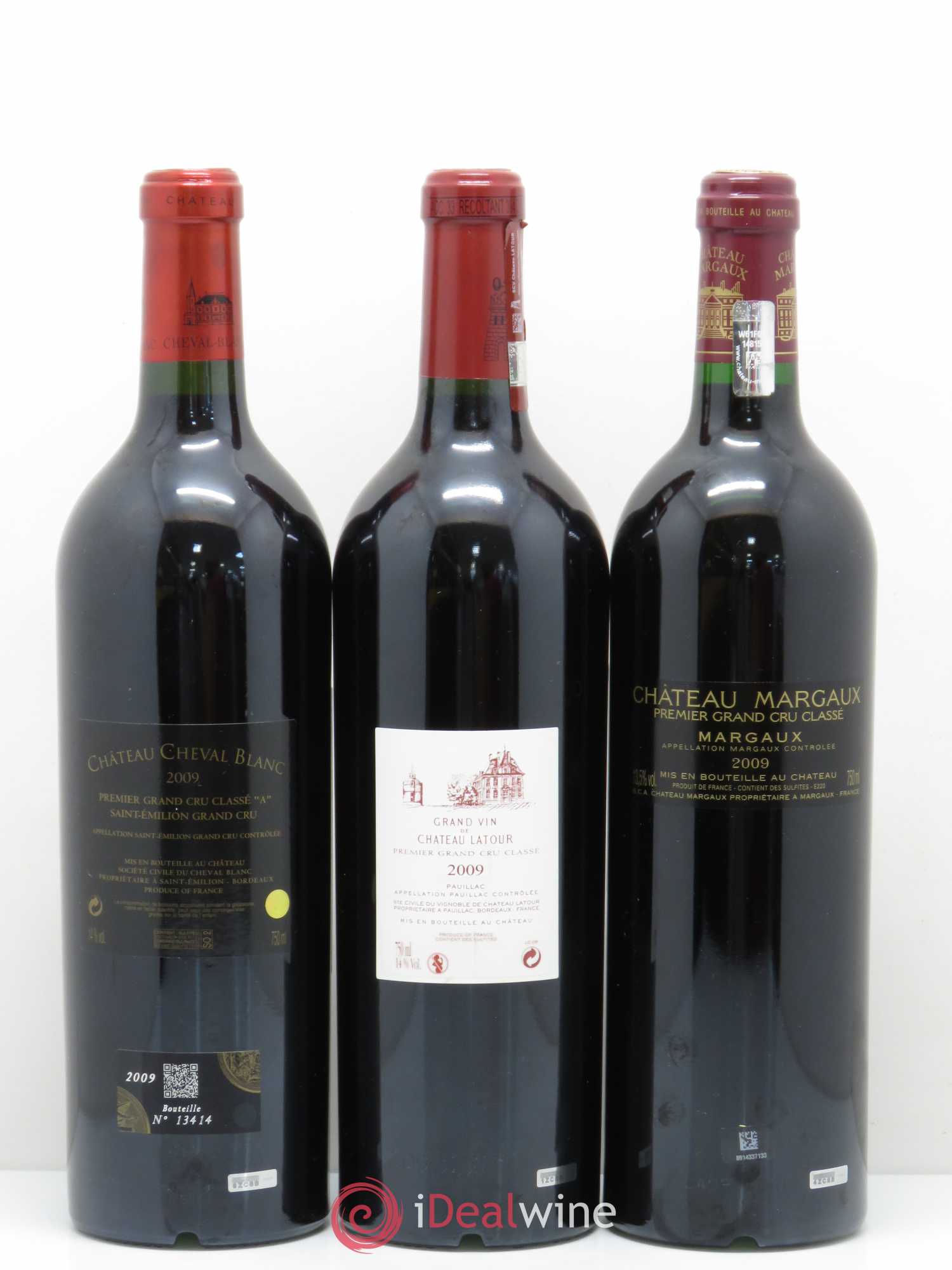 Caisse Collection Duclot 2009 (1 Petrus 1 Cheval 1 Mission Haut Brion 1 Haut Brion 1 Margaux 1 Lafite Rothschild 1 Latour 1 Yquem 1 Mouton Rothschild) 2009 - Lot de 1 bouteille - 7