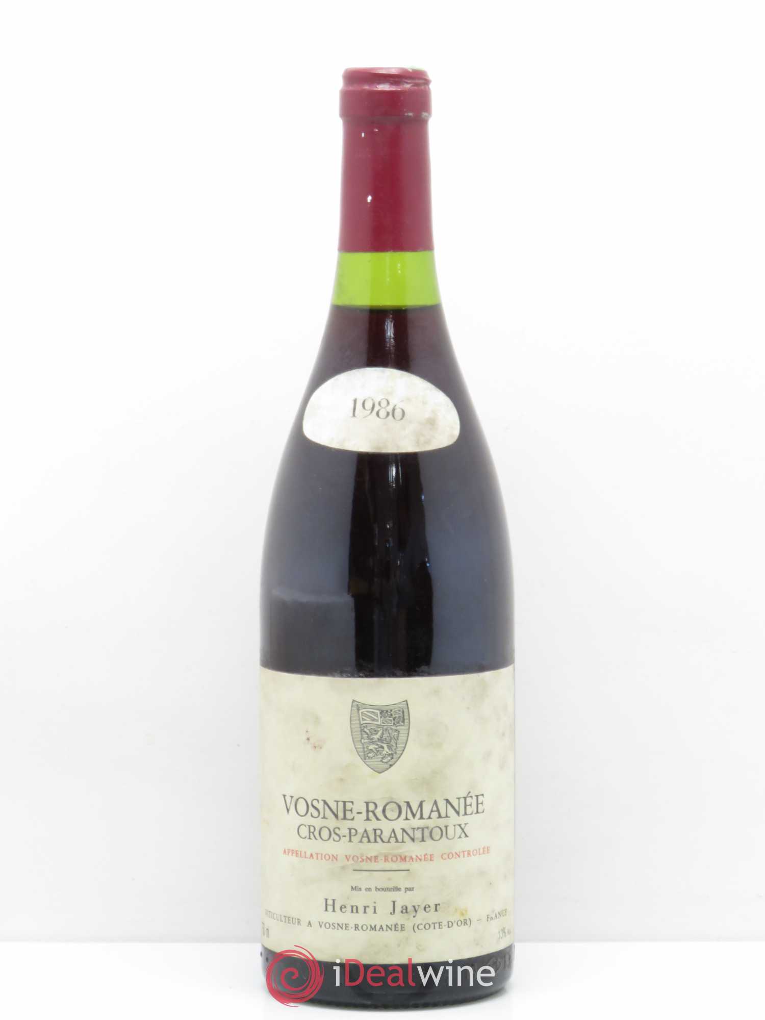 Vosne-Romanée 1er Cru Cros Parantoux Henri Jayer 1986 - Lot de 1 bouteille - 0