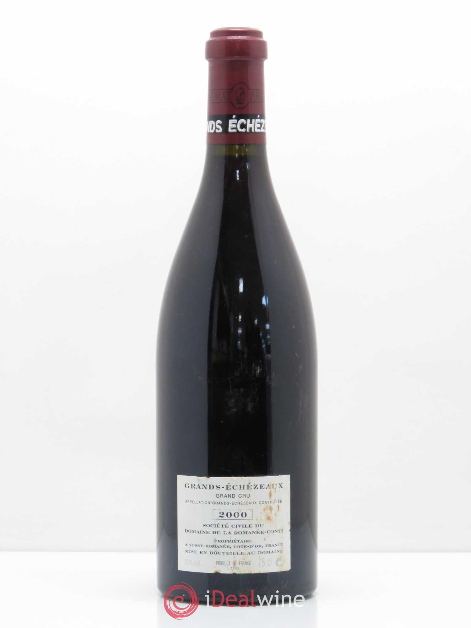 Grands-Echezeaux Grand Cru Domaine de la Romanée-Conti 2000 - Lot de 1 bouteille - 1