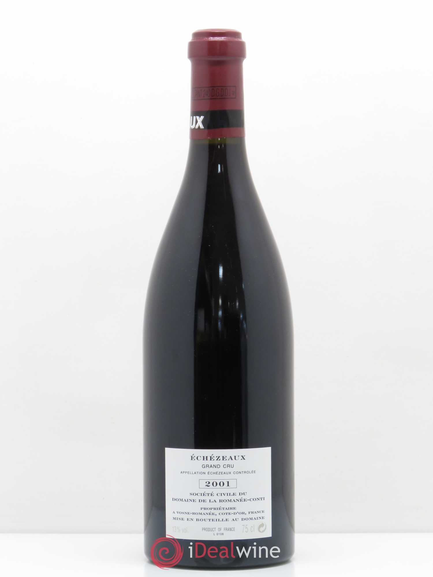 Echezeaux Grand Cru Domaine de la Romanée-Conti 2001 - Lot de 1 bouteille - 1