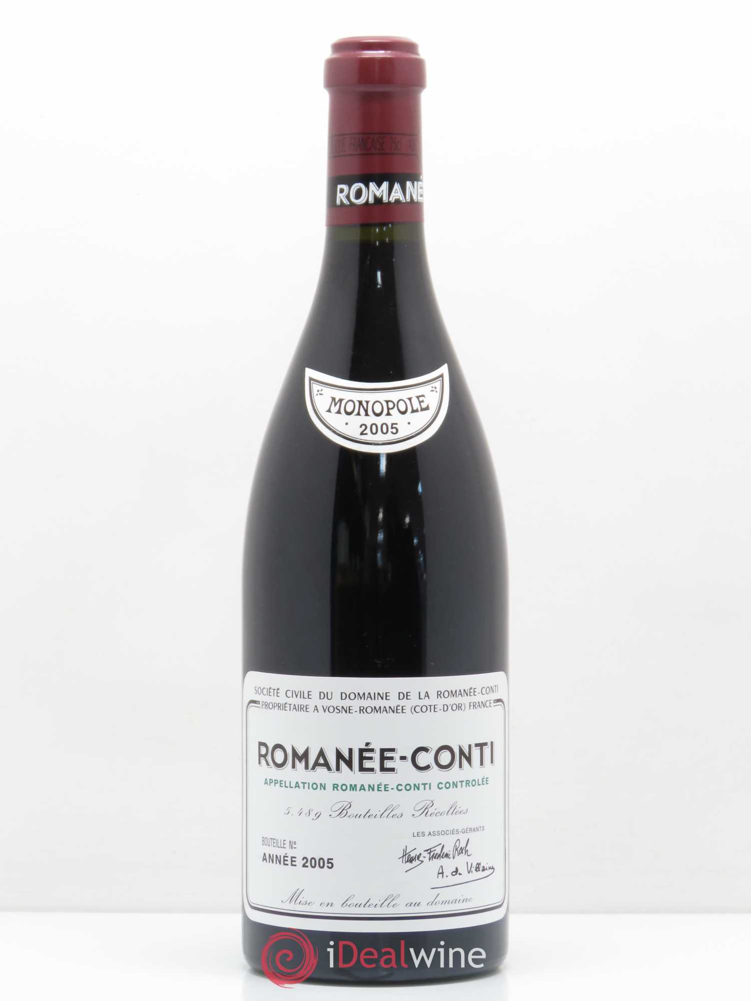 Romanée-Conti Grand Cru Domaine de la Romanée-Conti 2005 - Lot de 1 bouteille - 0