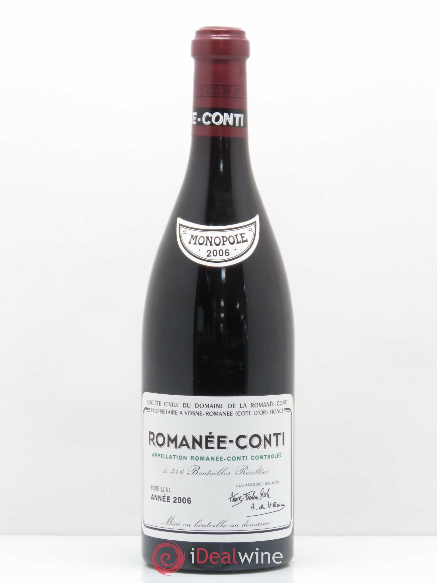Romanée-Conti Grand Cru Domaine de la Romanée-Conti 2006 - Lot de 1 bouteille - 0