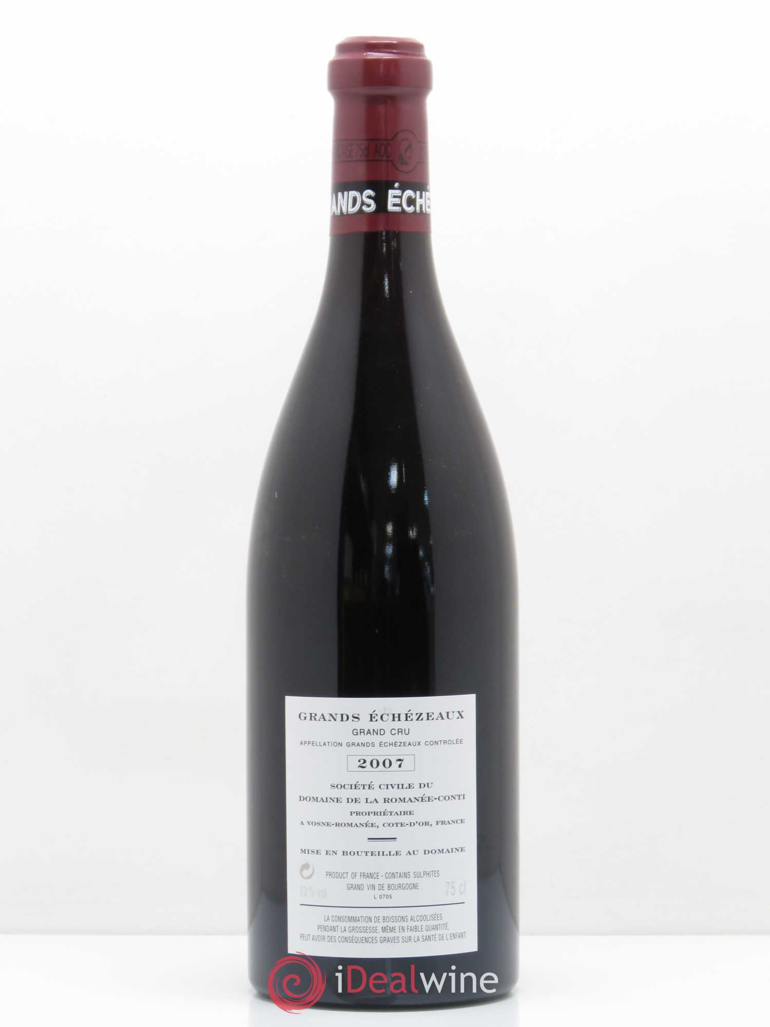 Grands-Echezeaux Grand Cru Domaine de la Romanée-Conti 2007 - Lot de 1 bouteille - 1