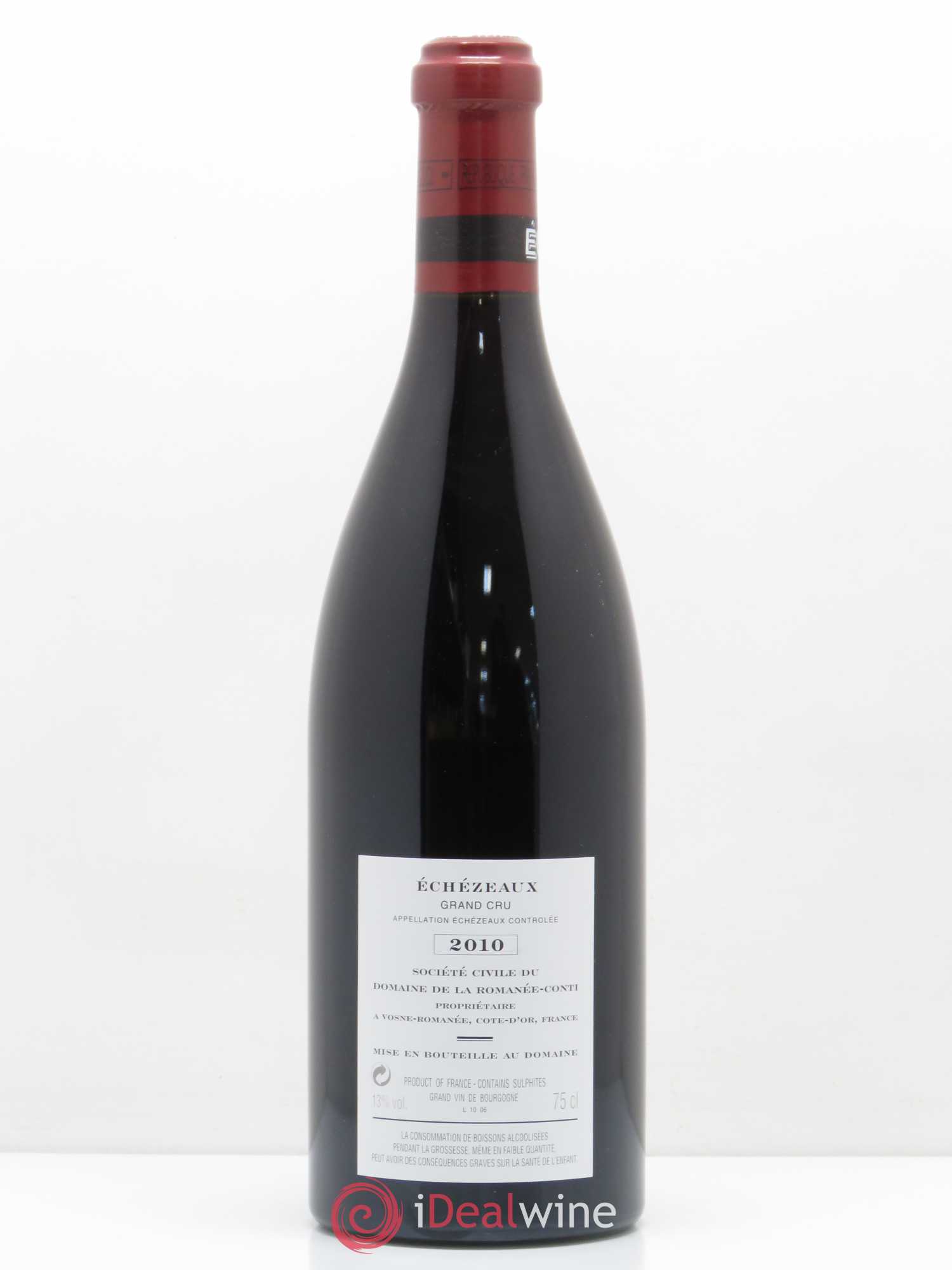 Echezeaux Grand Cru Domaine de la Romanée-Conti 2010 - Lot de 1 bouteille - 1