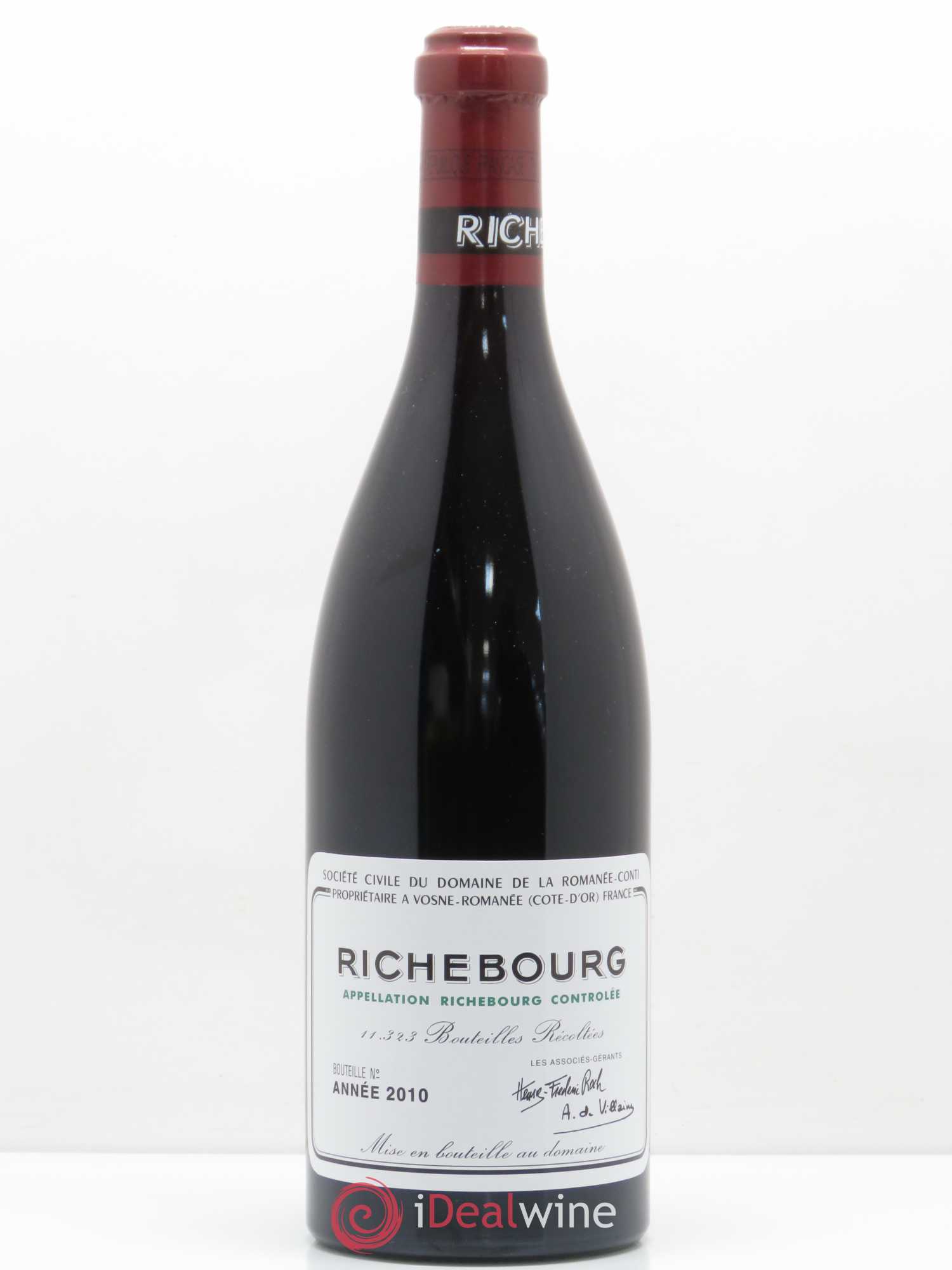Richebourg Grand Cru Domaine de la Romanée-Conti 2010 - Lot de 1 bouteille - 0