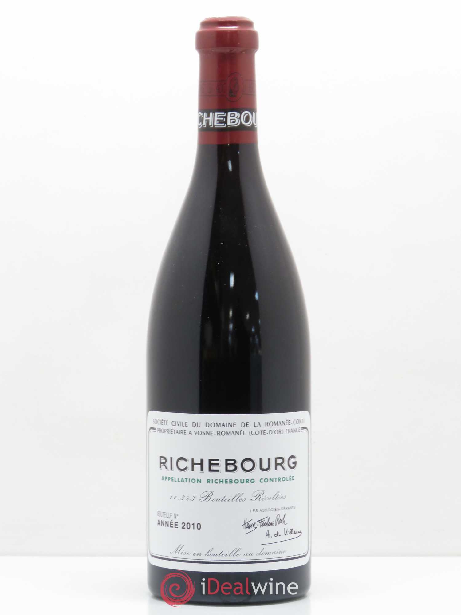 Richebourg Grand Cru Domaine de la Romanée-Conti 2010 - Lot de 1 bouteille - 0