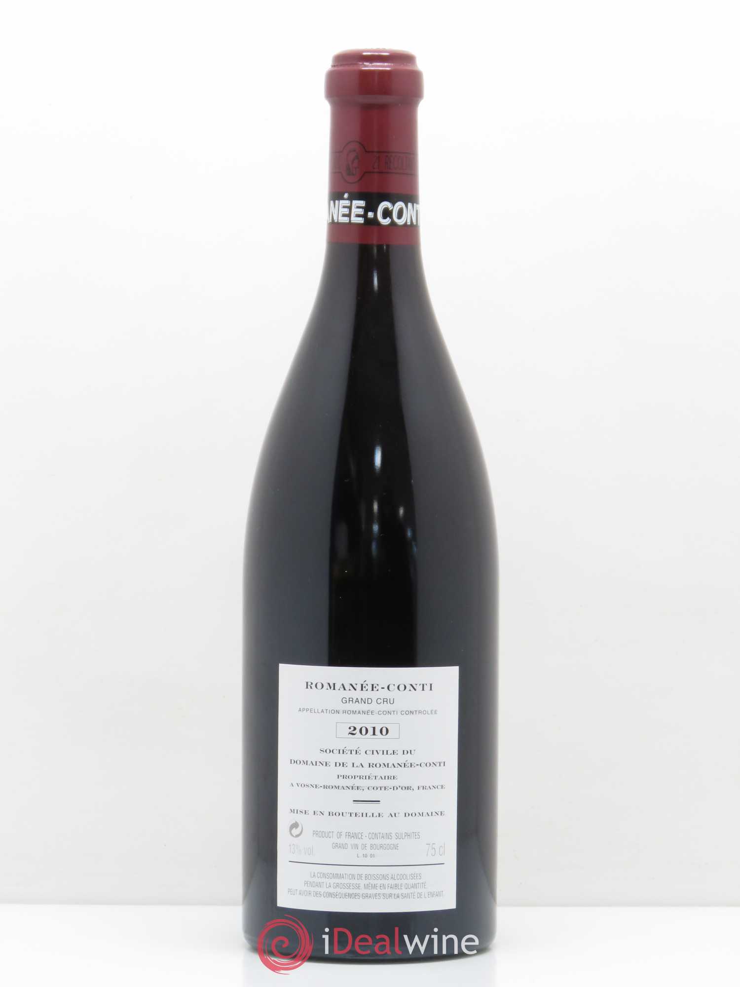 Romanée-Conti Grand Cru Domaine de la Romanée-Conti 2010 - Lotto di 1 bottiglia - 1