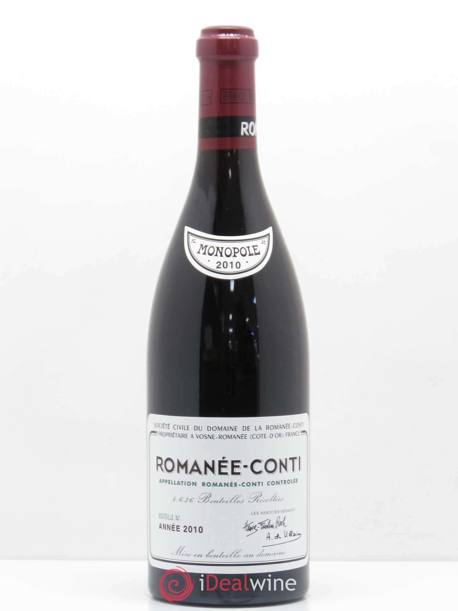 Romanée-Conti Grand Cru Domaine de la Romanée-Conti 2010 - Lotto di 1 bottiglia - 0