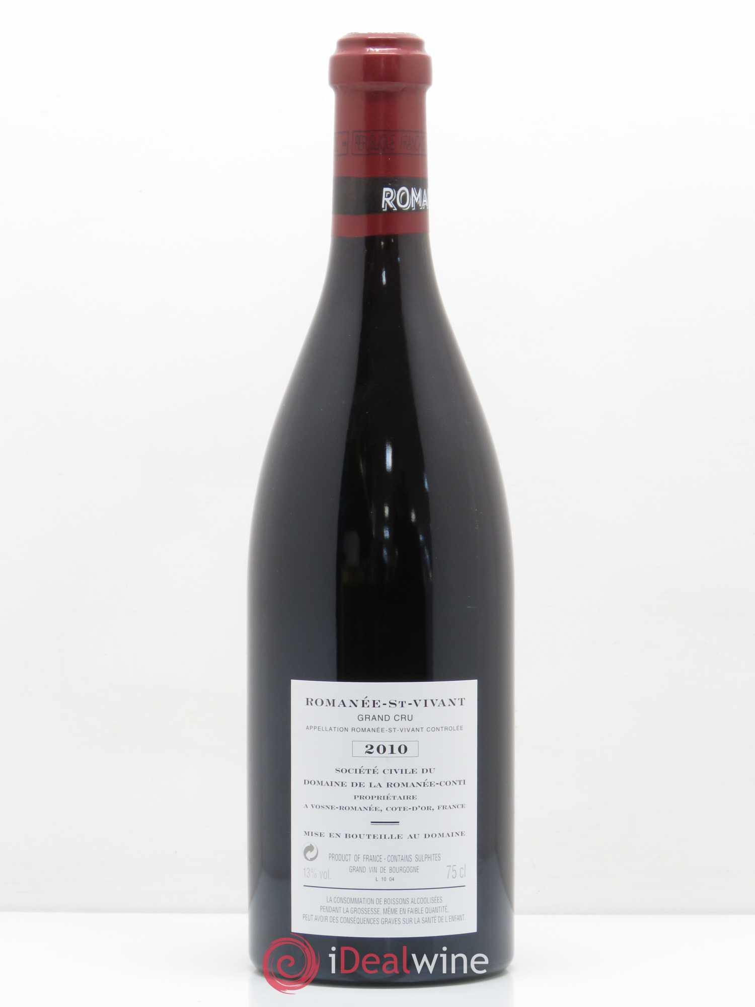 Romanée-Saint-Vivant Grand Cru Domaine de la Romanée-Conti Marey Monge  2010 - Lot de 1 bouteille - 1