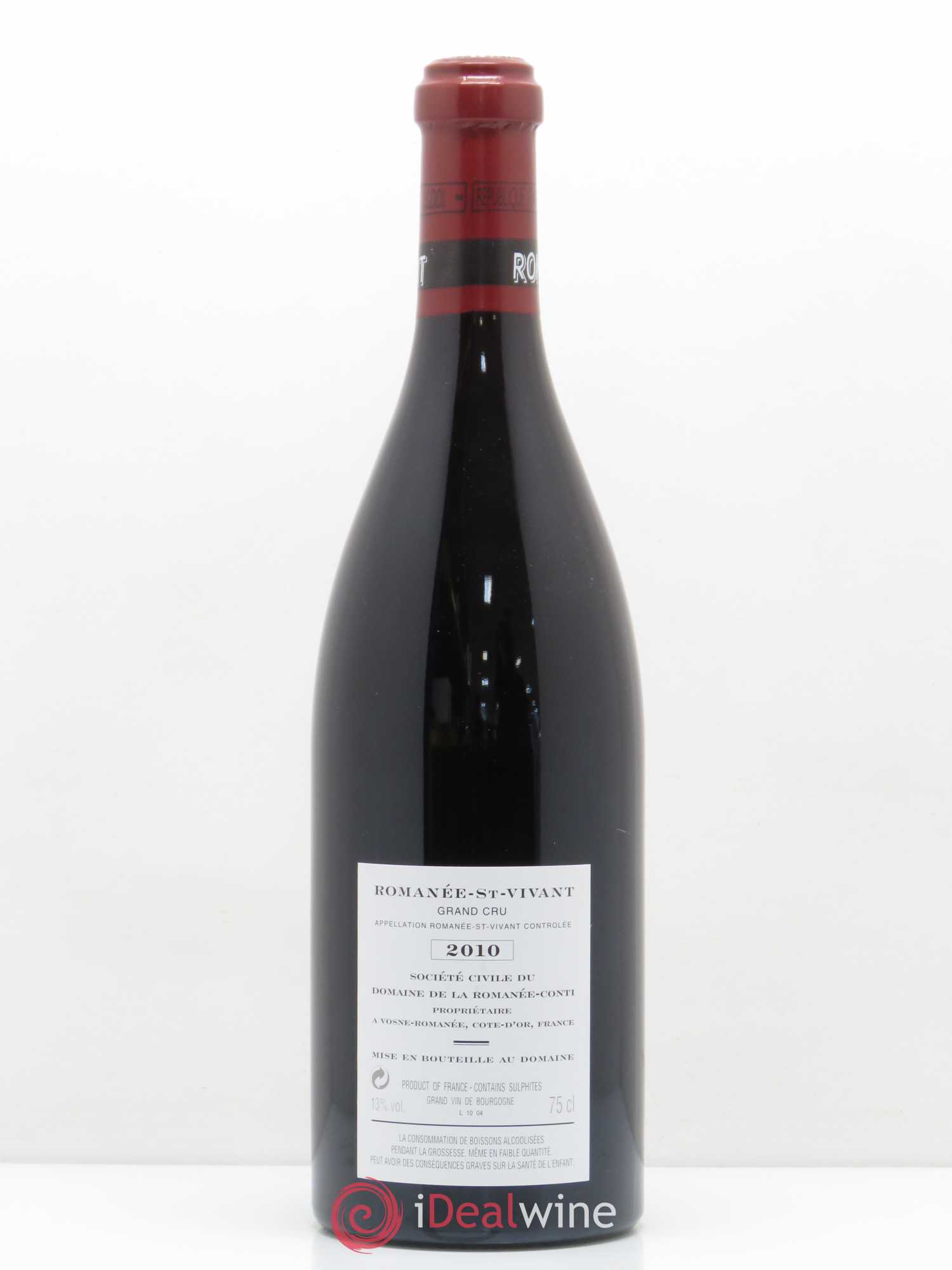 Romanée-Saint-Vivant Grand Cru Domaine de la Romanée-Conti Marey Monge 2010 - Lot de 1 bouteille - 1