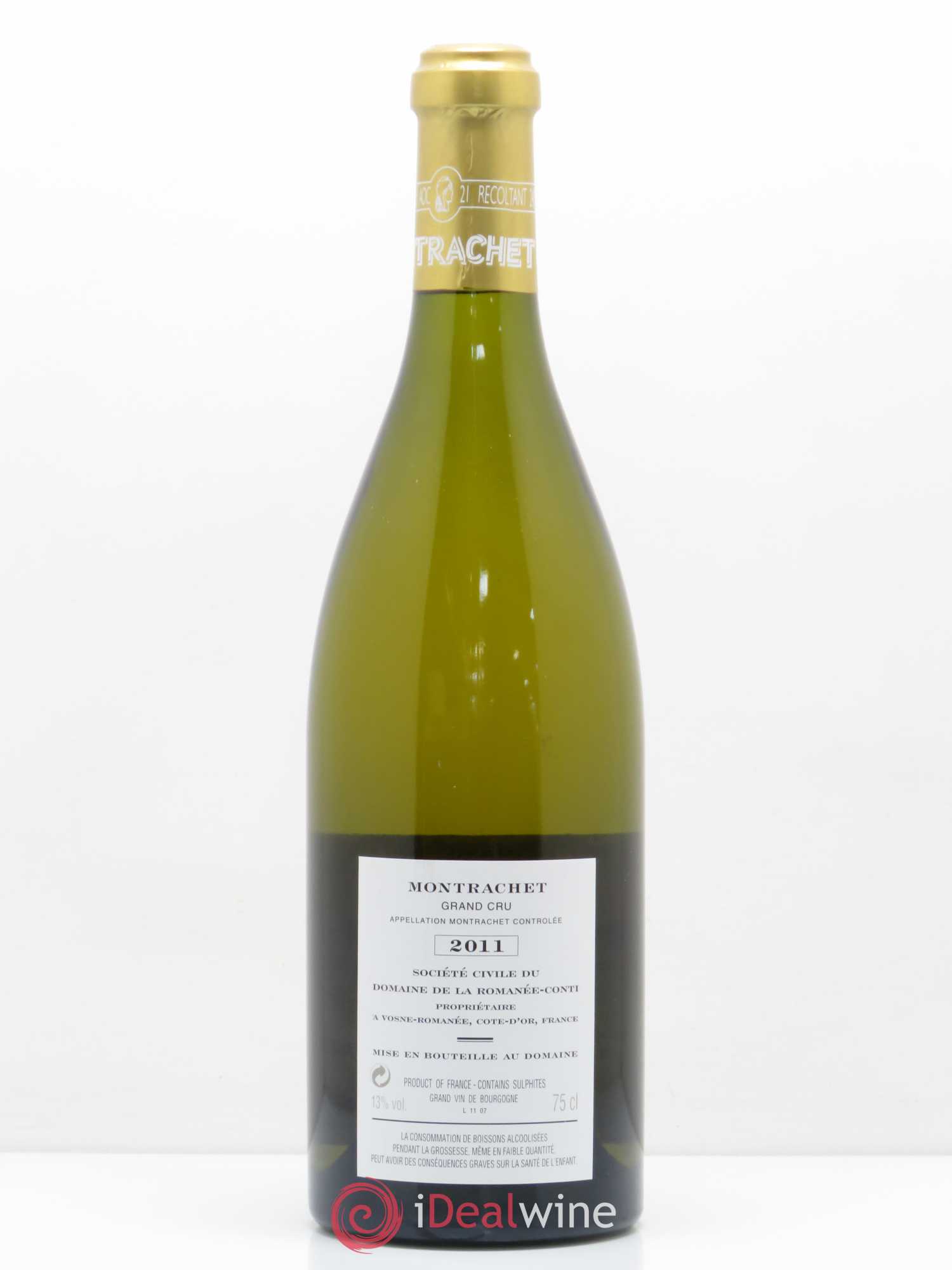 Montrachet Grand Cru Domaine de la Romanée-Conti 2011 - Lot de 1 bouteille - 1